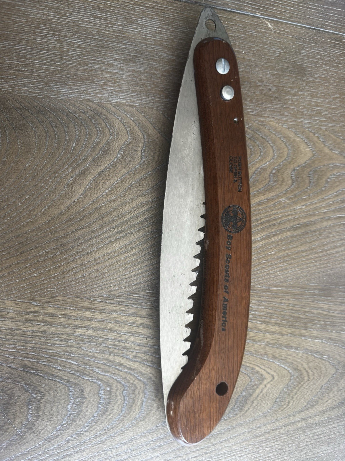 Imperial Schrade Boy Scouts Folding Camp Saw 12” USA BSA Vintage