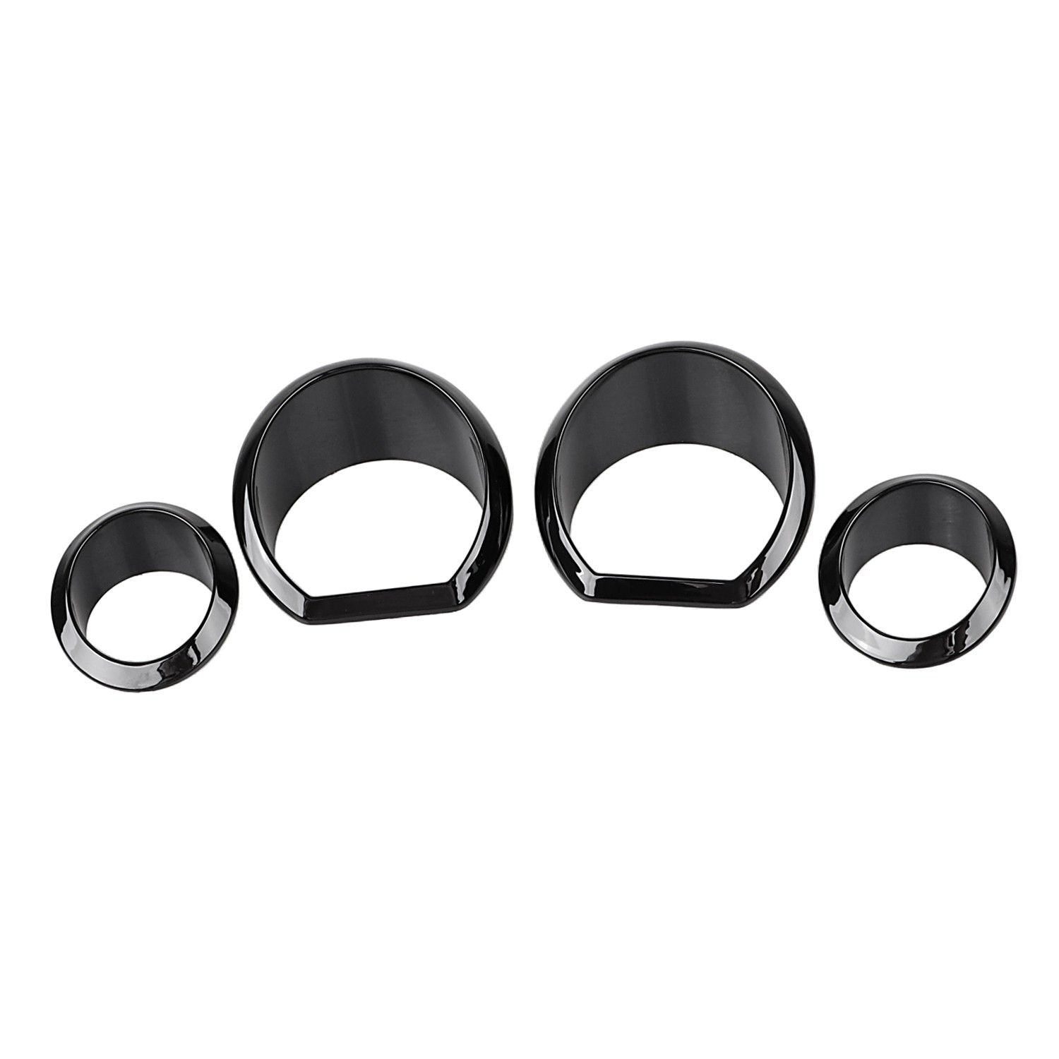 Black Gauge Bezel Trim For Harley Touring Electra Street Tri Glide FLHTCU 14-23