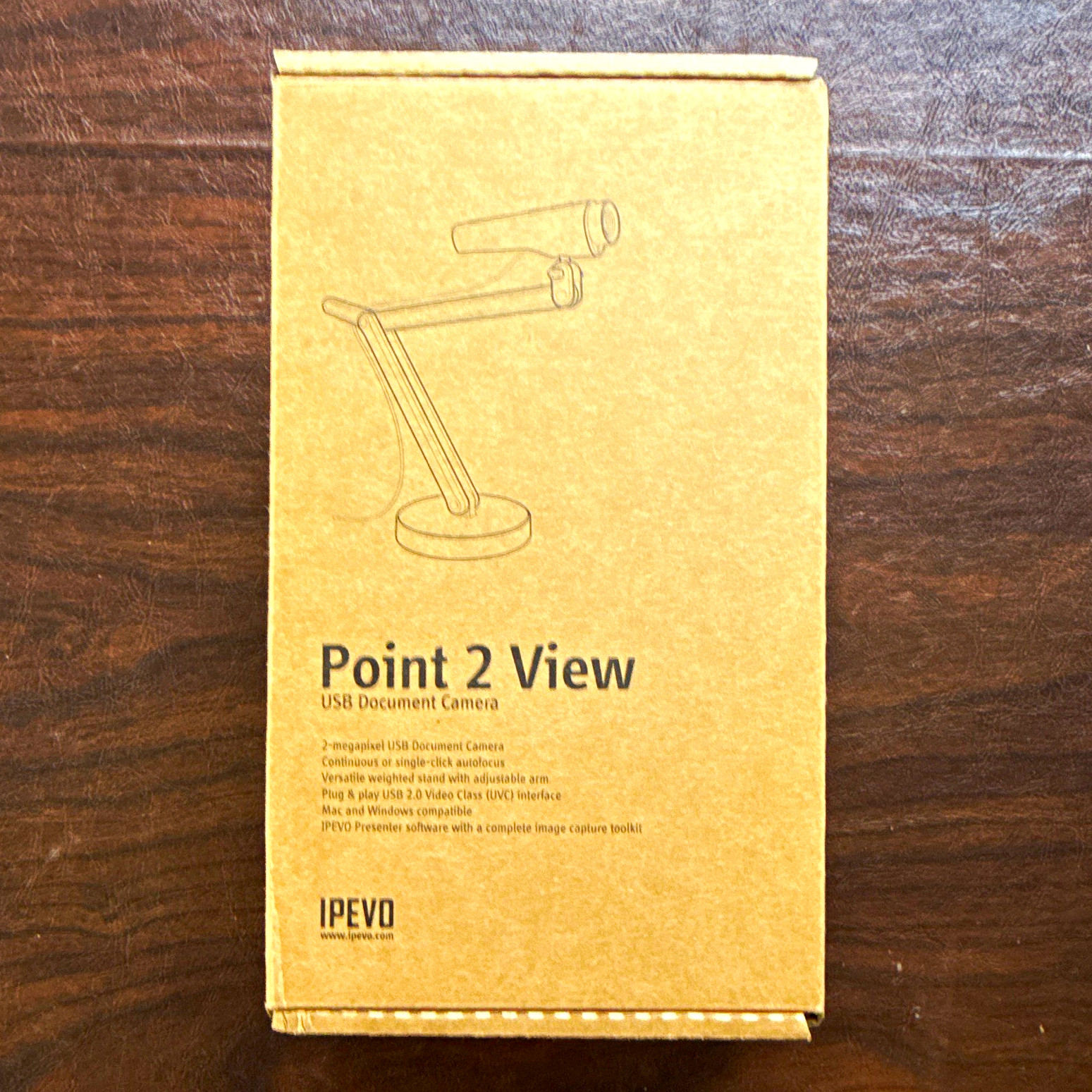 IPEVO Point 2 View USB Document Camera, Silver - Point2View Model