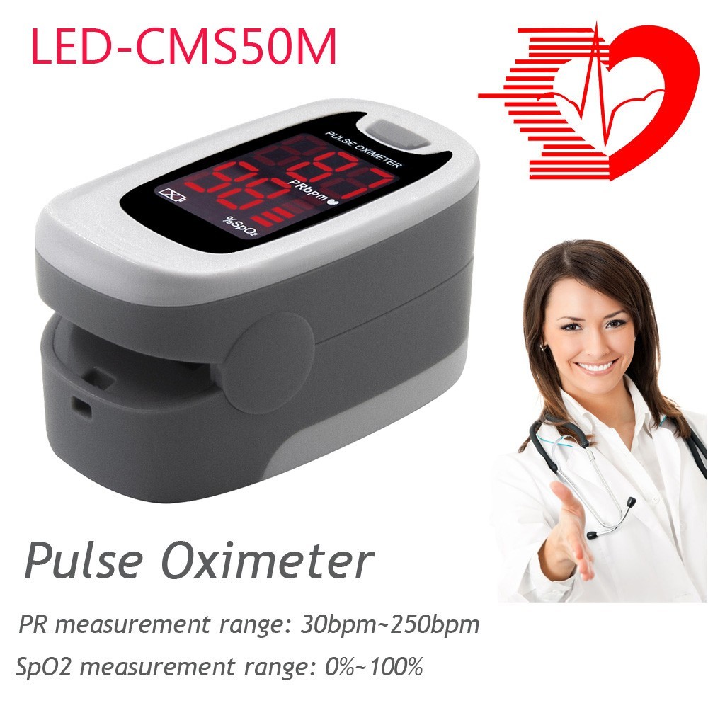 LED Finger tip Pulse Oximeter Blood Oxygen meter SpO2 Heart Rate Patient Monitor