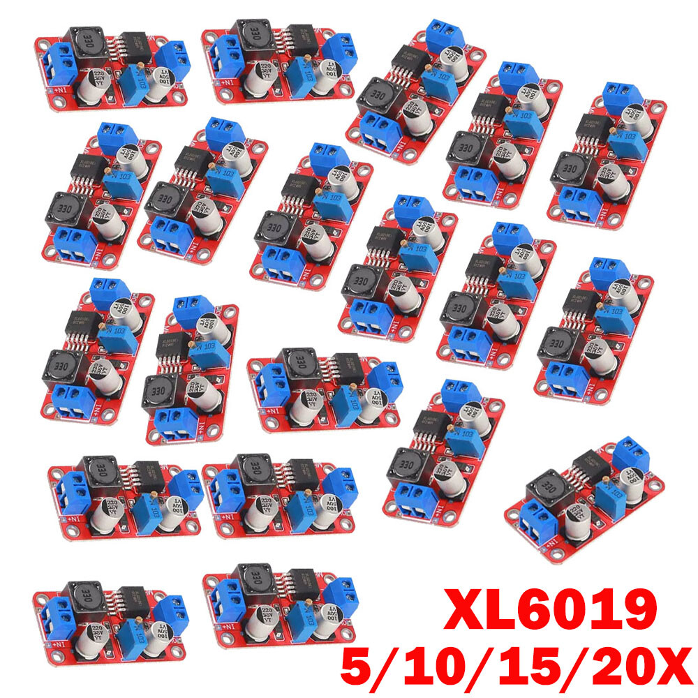 5/10/15/20pcs XL6019 Adjustable DC-DC Step Up Power Module Boost Volt Converter