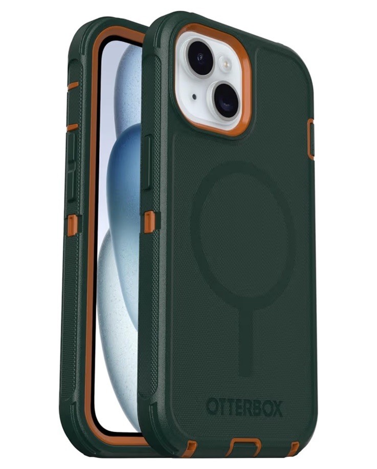 $80 OtterBox iPhone 16e 15 14 13 Defender Pro Series w/ MagSafe Coopersmith