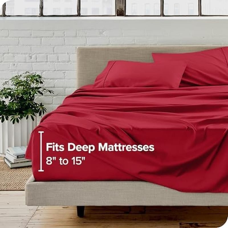 Ultra Soft Microfiber Full Bed Sheet Set Deep Pockets 4 Piece Easy Care New