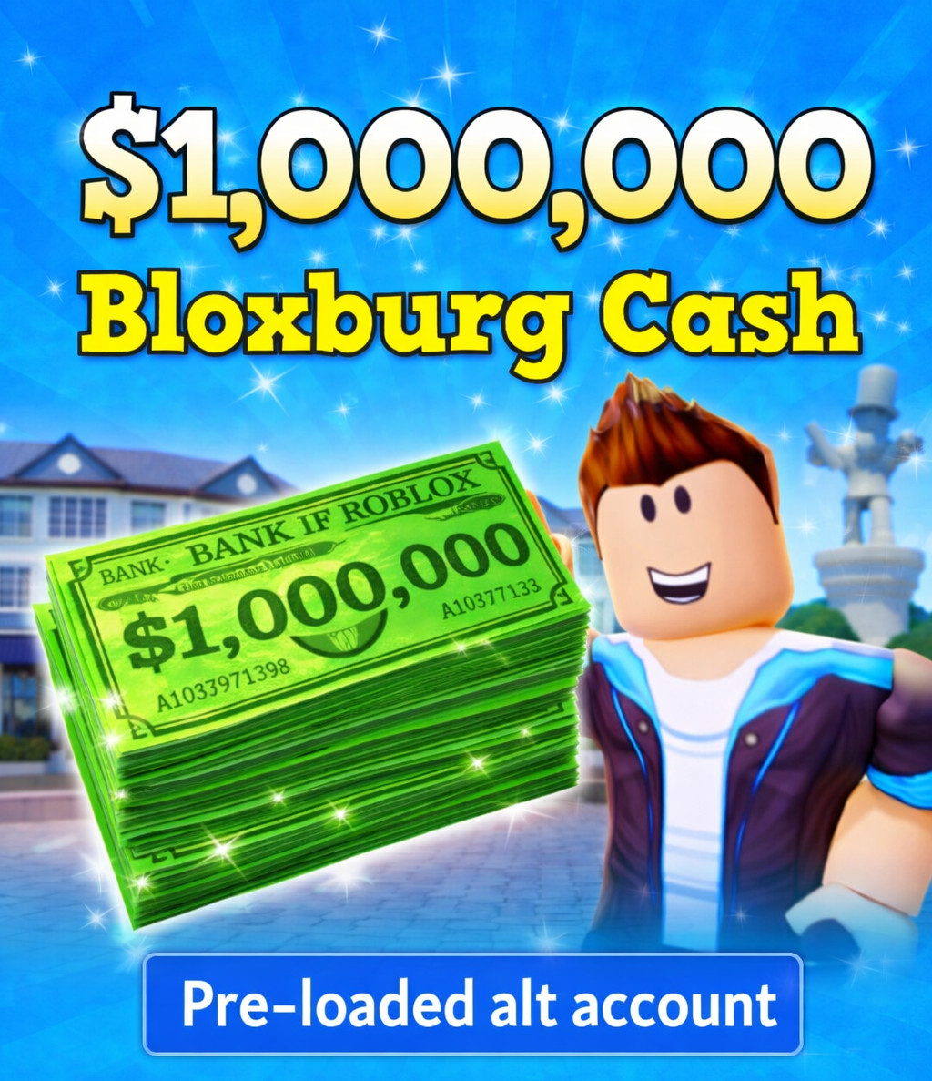1M BLOXBURG CASH | ⚠️READ DESCRIPTION+IMAGES | FAST DELIVERY🚚📦
