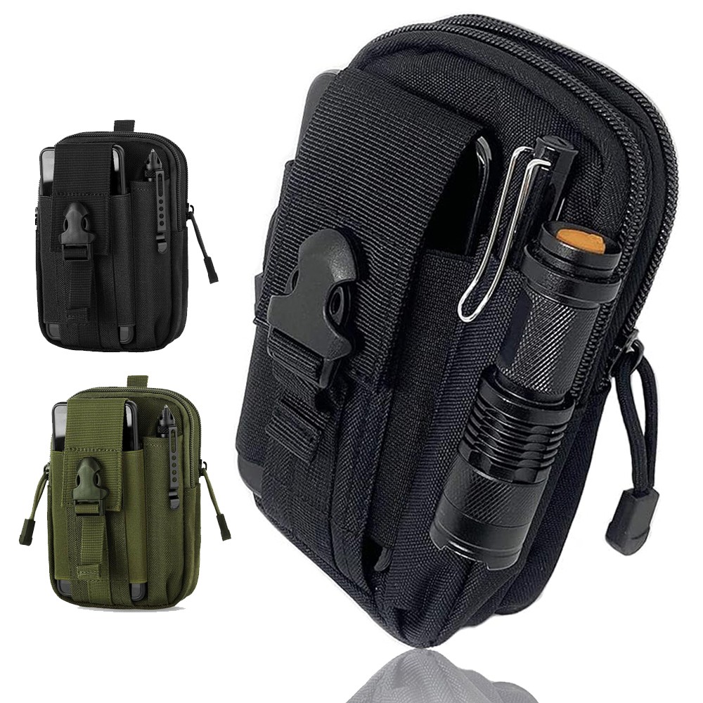 Tactical Wallet EDC Molle Phone Pouch Waterproof Key Holder Money Card Case Pack