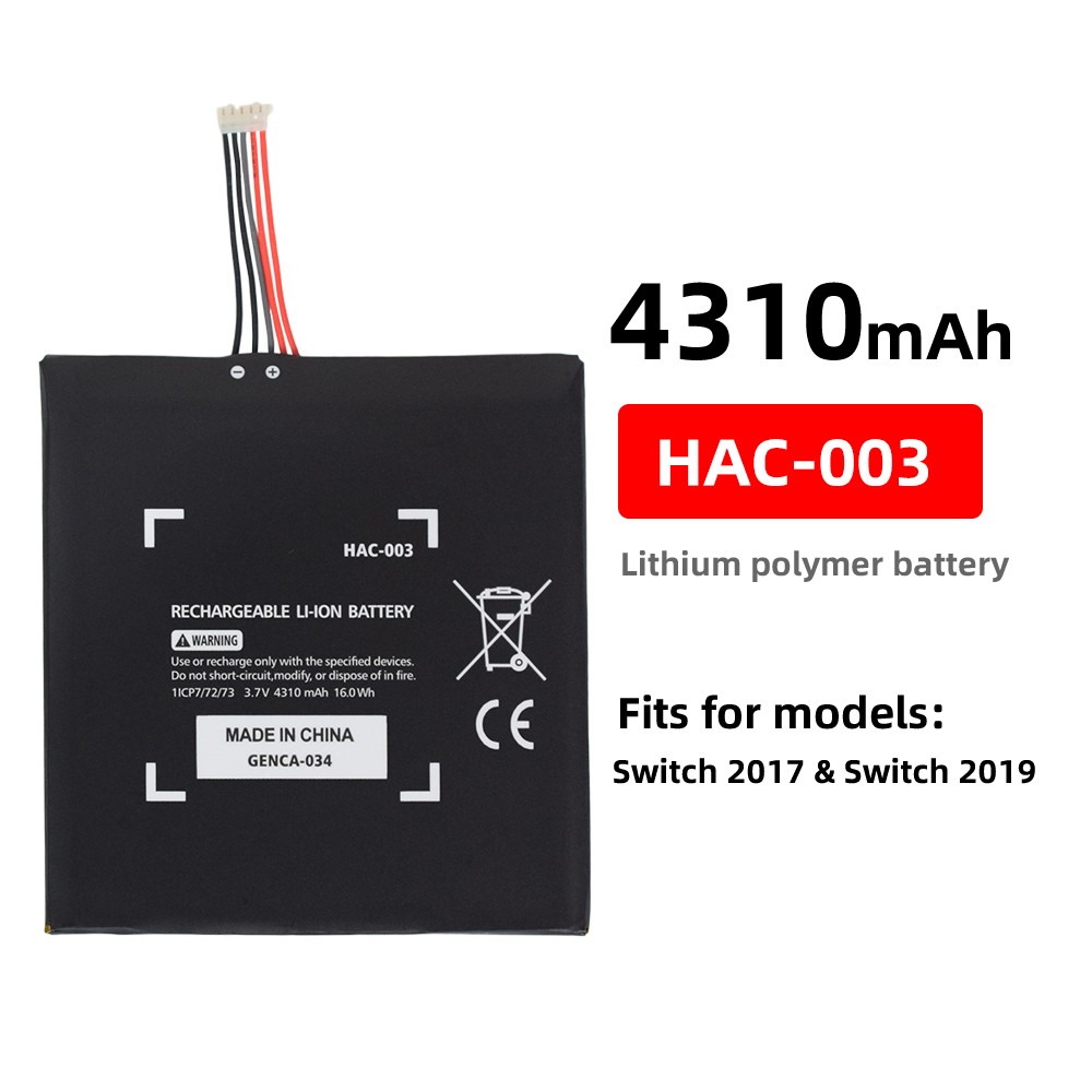4310mAh HAC-003 Replacement Battery for Nintendo Switch Console With Tools New