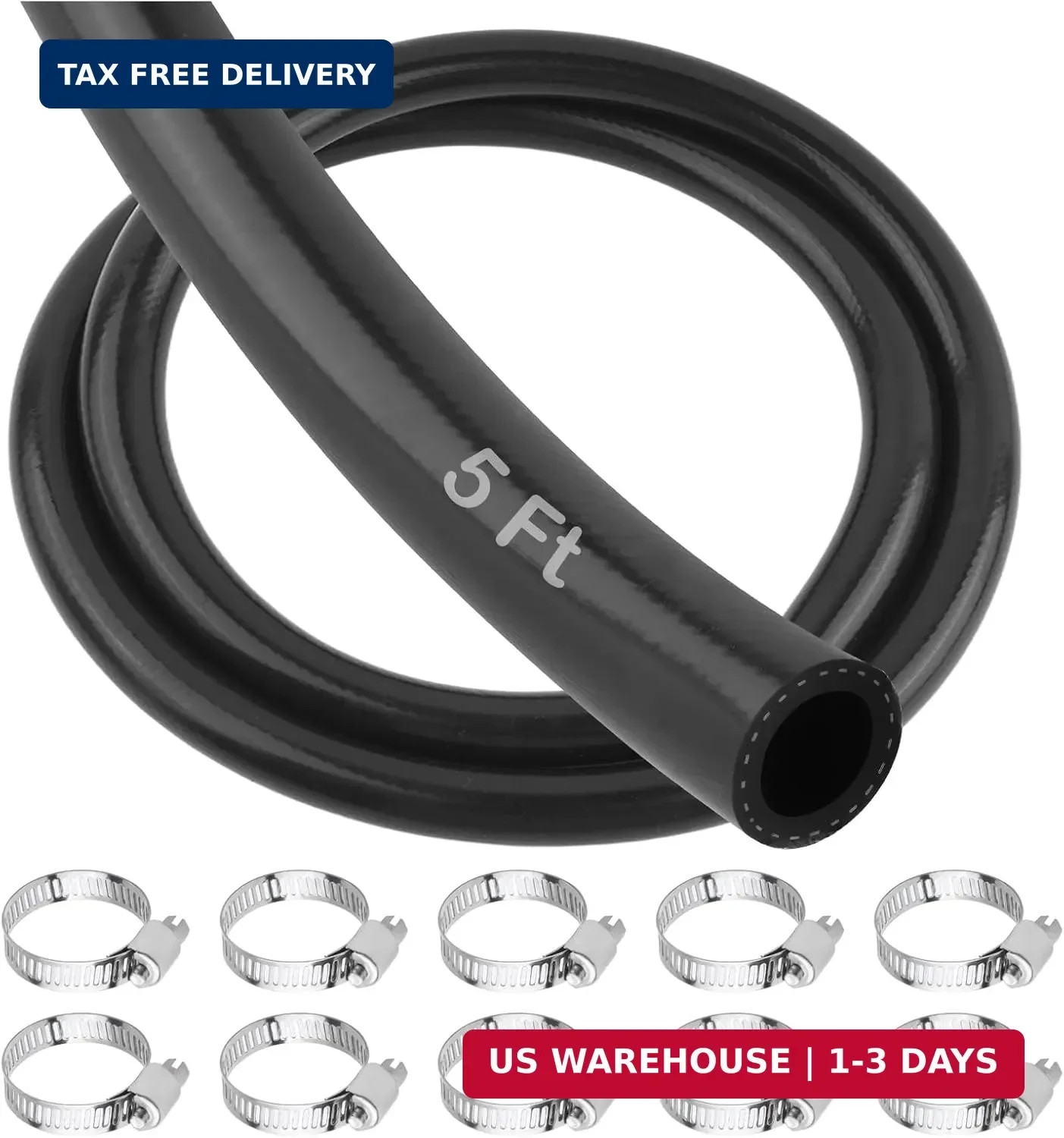 5FT ID 5/8" Heater Hose,Silicone Heater Core Hoses Kit with Clamp for Transporti