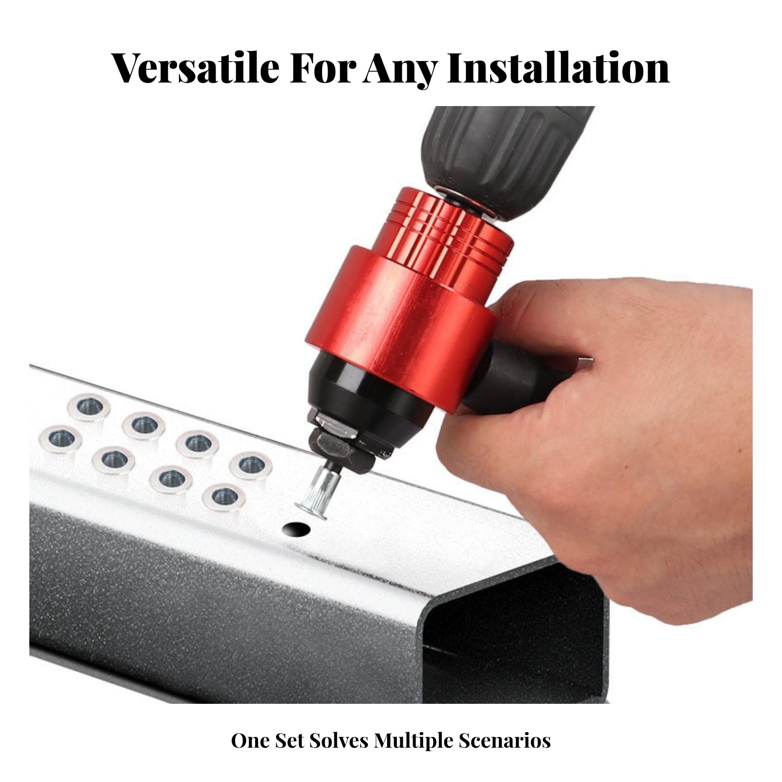 Hex Shank Rivet Nut Setter Metric and Conventional Rivet Nut Tool Side Handle