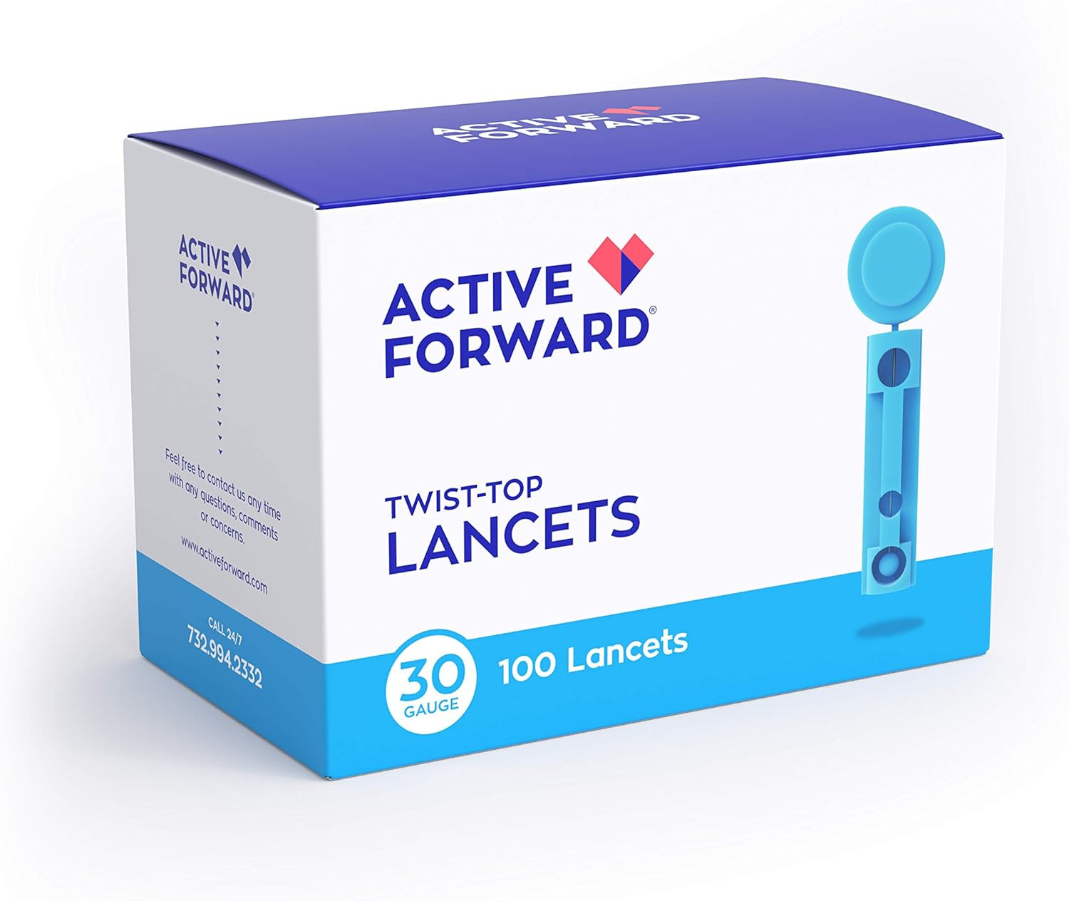 Microlet Lancing Device + 100 30G Lancets
