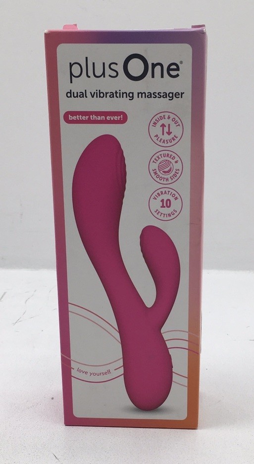 plusOne Waterproof and Rechargeable Dual Rabbit Vibrator Pink