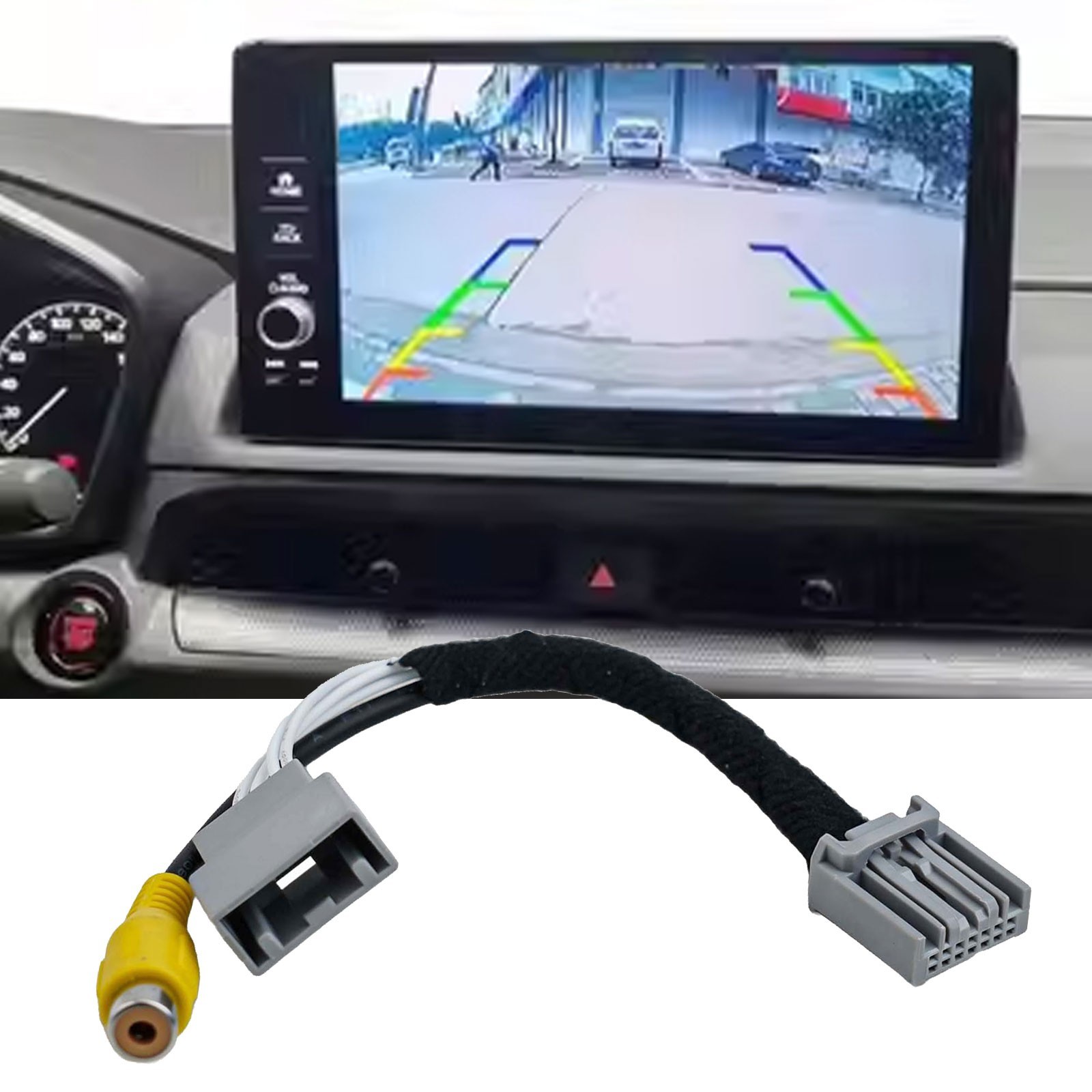 Cable Adapter for Rear Reverse View Cameras on For Honda For CRVs from 12 16