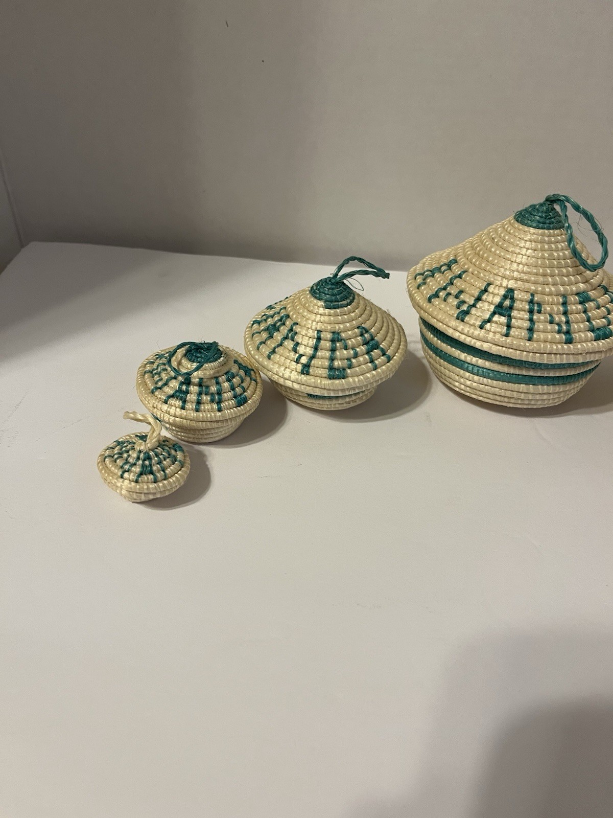 5 Rwandan Agaseke Nesting Baskets