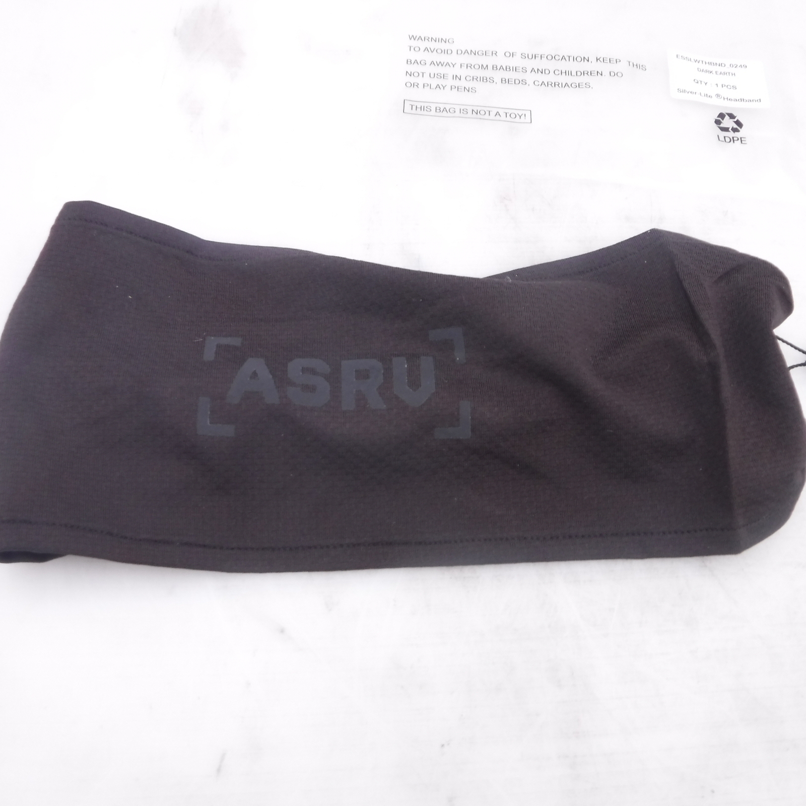 ASRV 0249 Silver-Lite Headband Dark Earth Color