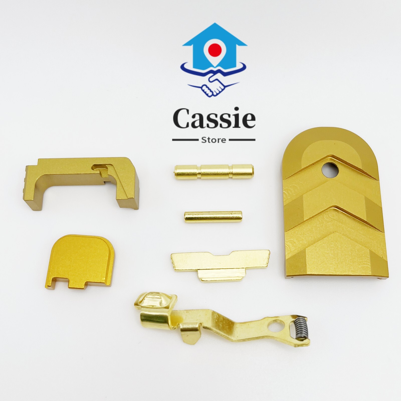 7 Pcs Extended Slide Stop Release and Control For Glock 43X 48 Combo Kits Gold
