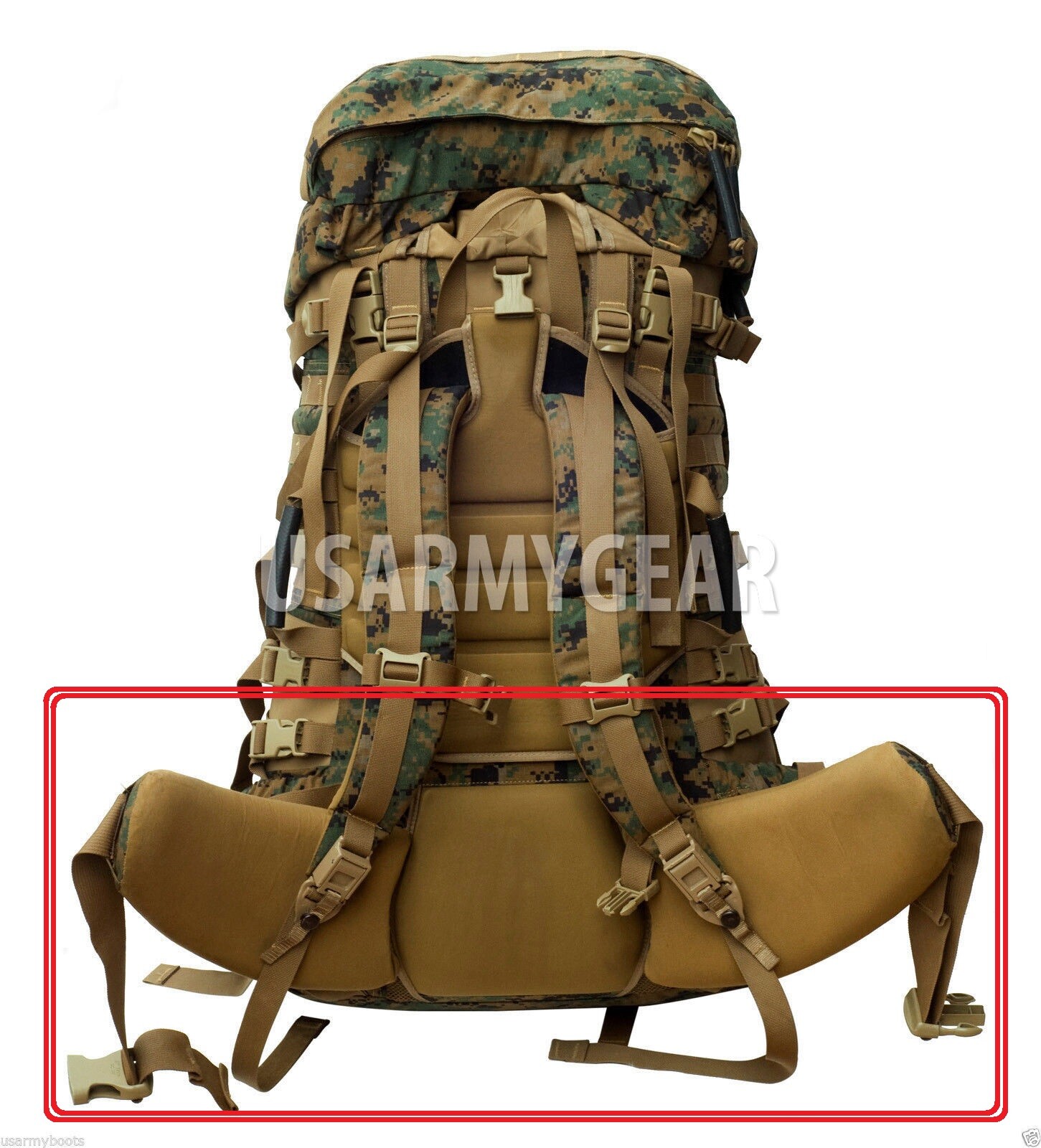 NEW USMC GEN 2 Military MARPAT Marine Tan Woodland ILBE Waist Hip Belt ARCYTERYX