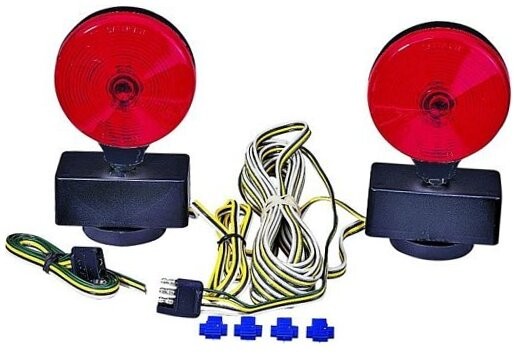 V555 Light (Tow Round Magnetic-MNT Kit 4"X5.67"), 1 Pack