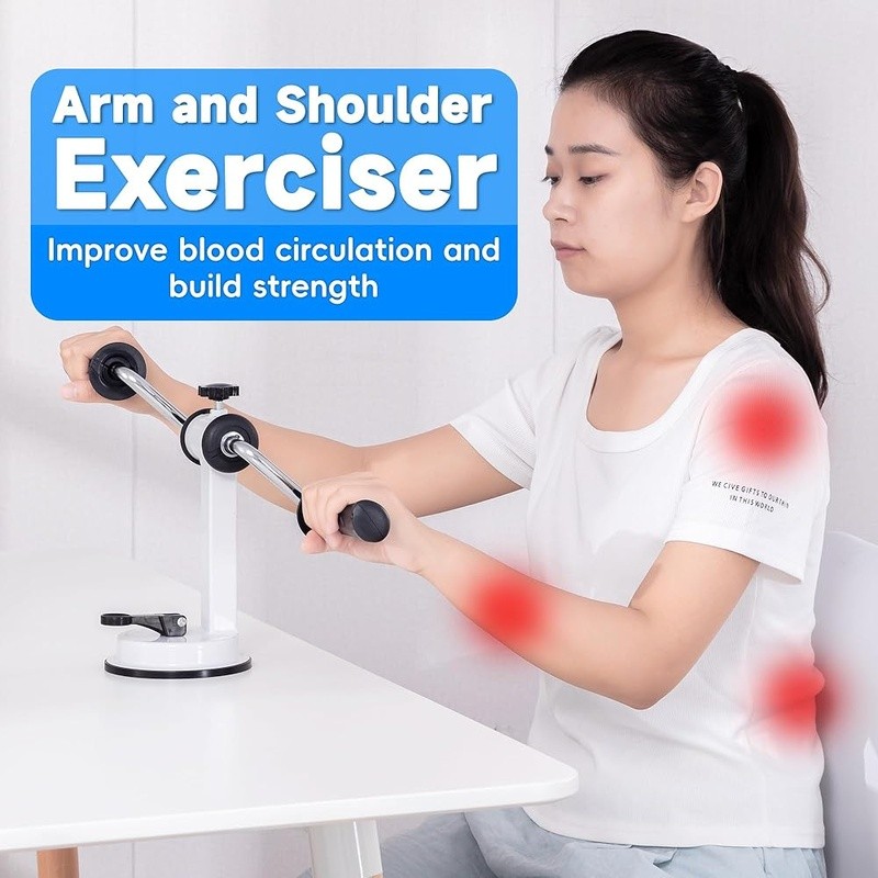 Adjustable Arm Exercise Bike Portable Rehab Equipment Elderly Physical Therapy