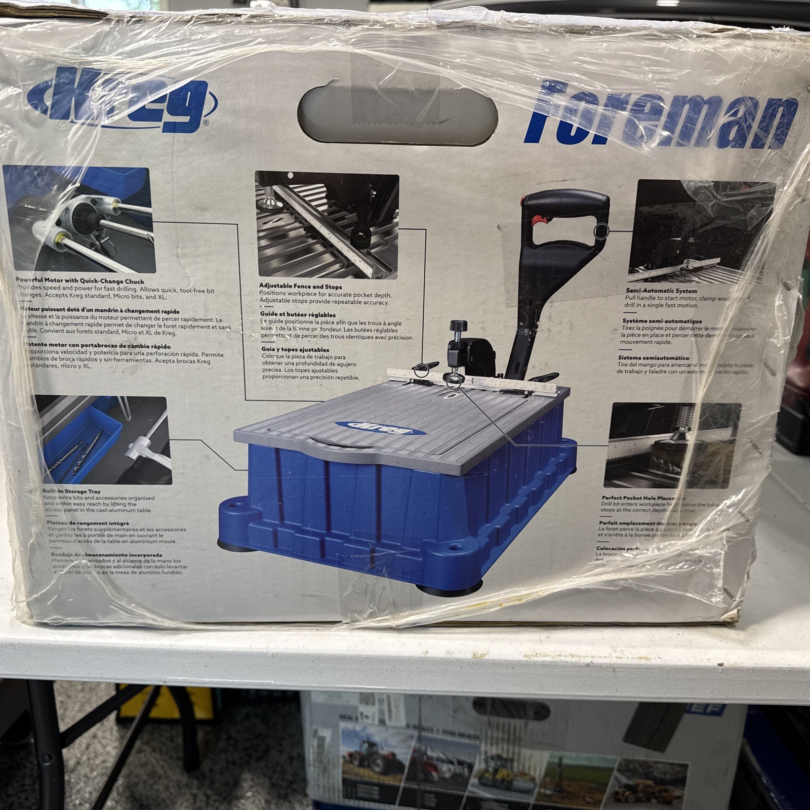 Kreg DB210 Foreman Pocket Hole Machine Benchtop Jig System NEW