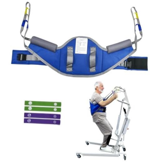 Sit to Stand Lift Sling for Lifting or Transferring,Standing Assist Medium Blue