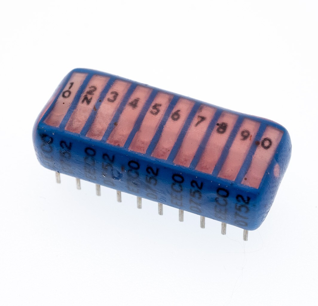 EECO D752, 10 Position 20 Pin SPST Through-Hole Sealed DIP Switch, Lot of 5