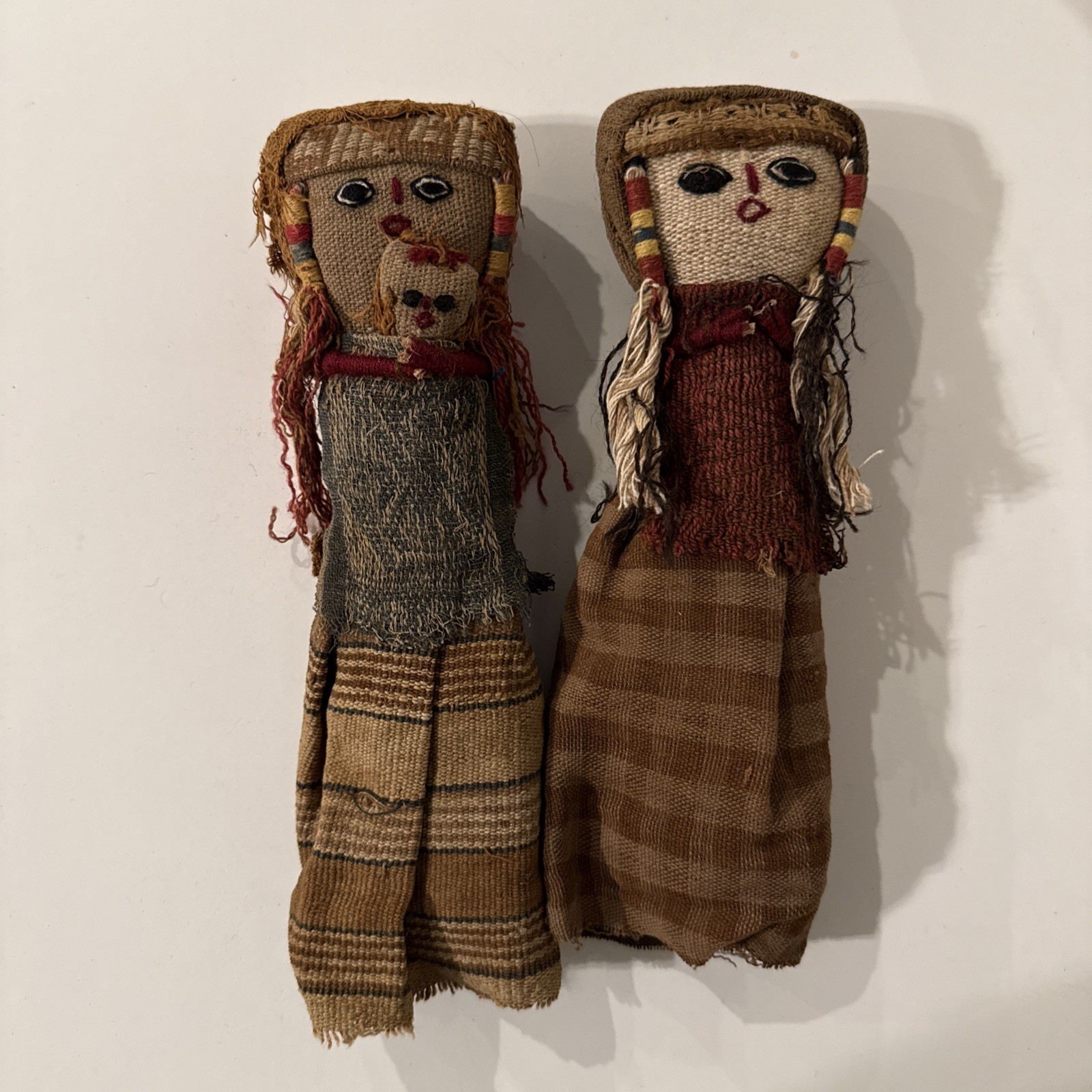 Vintage Peruvian Hand Made Peruvian Folk Art Dolls Chancay
