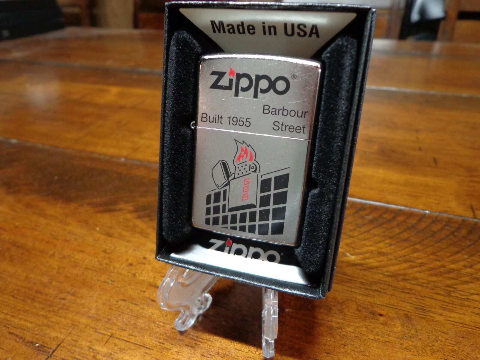 BARBOUR STREET ZIPPO CORPORATE OFFICES BUILT 1955 ZIPPO LIGHTER MINT IN BOX