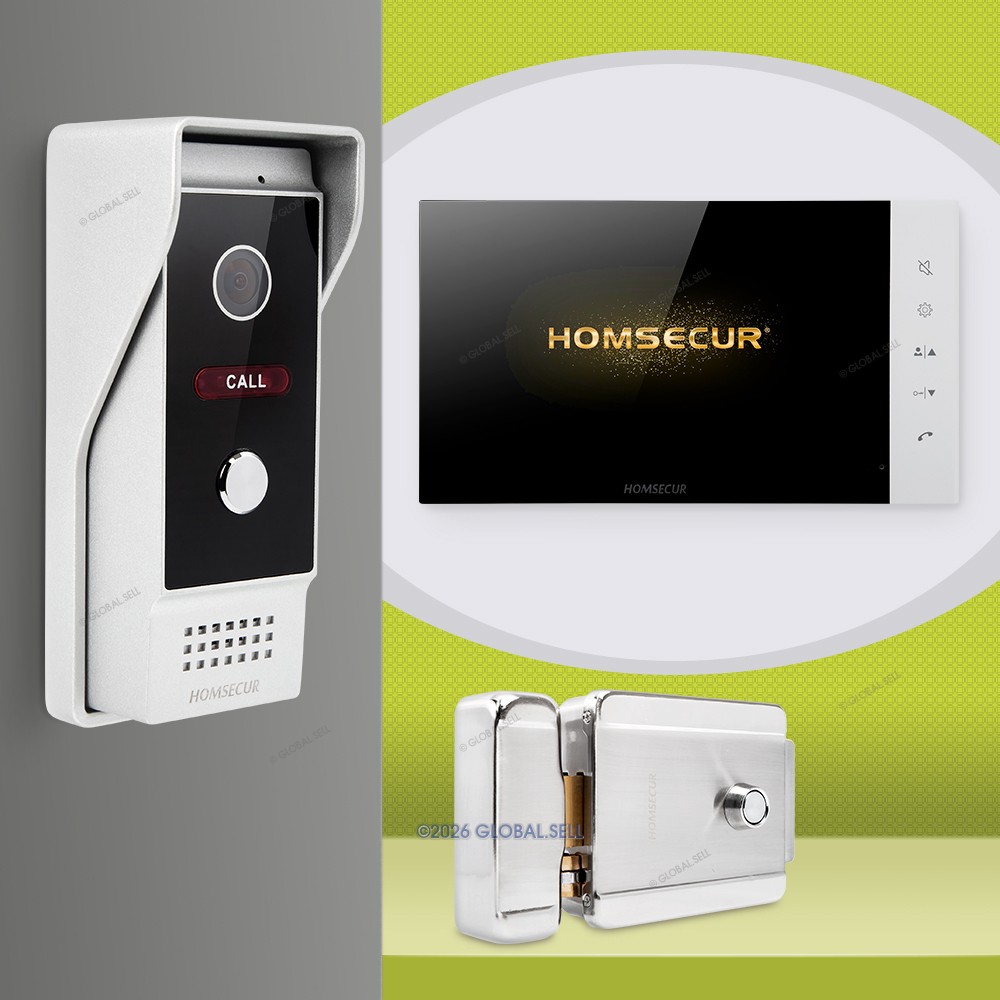 HOMSECUR Video Doorphone Entry Intercom Night Vision Door Unlock 1080P Monitor
