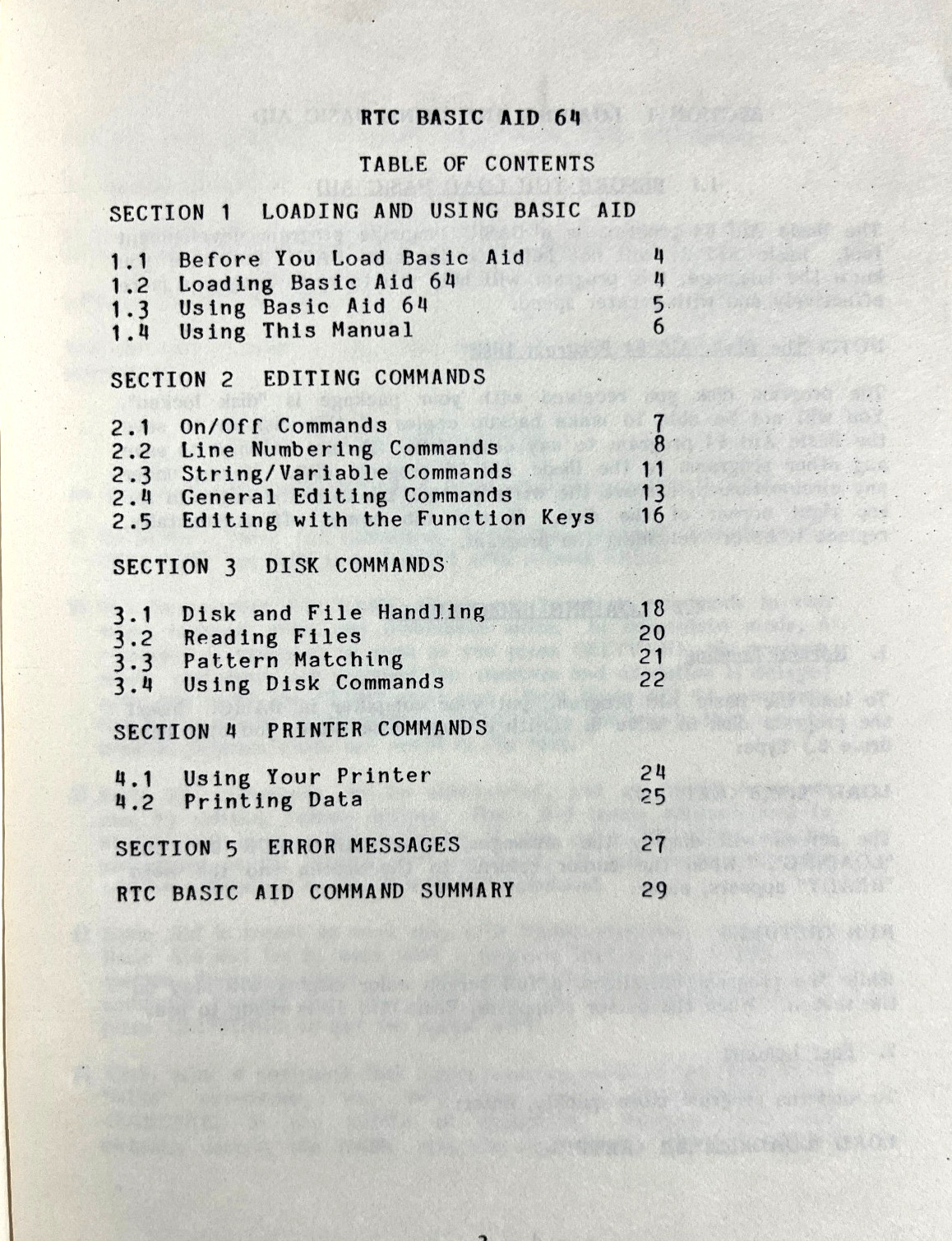 BASIC AID 64 Commodore 64 1984 RTC Troy Hacker 33 new commands