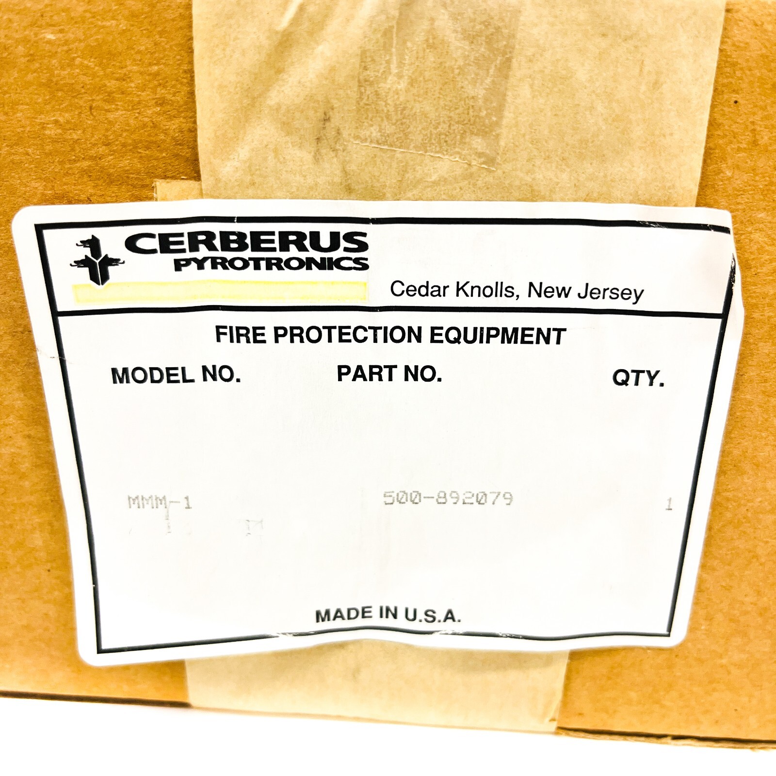 Siemens MMM-1 Cerberus Pyrotronics 500-892079 Microphone Master Module, USA Made