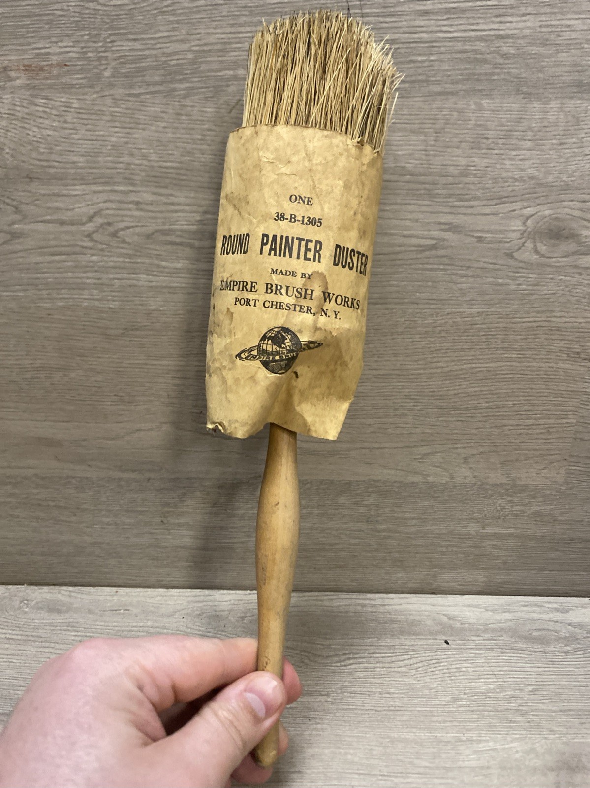 Antique Unused Painter Duster Paint Brush Empire Works Port Chester NY Vintage