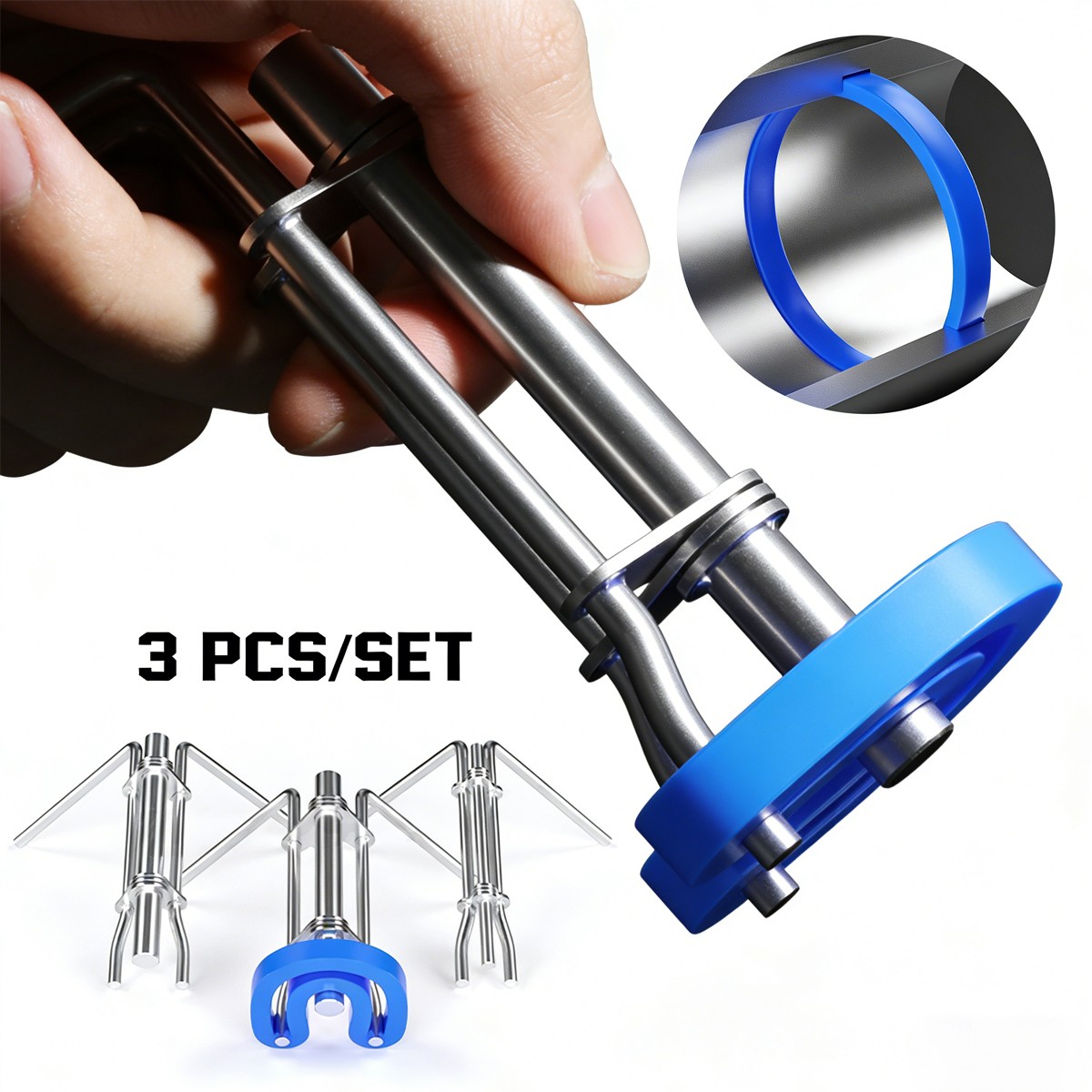 3 X Hydraulic Cylinder Piston Rod Seal U-cup Installation Tool Kit Set Universal