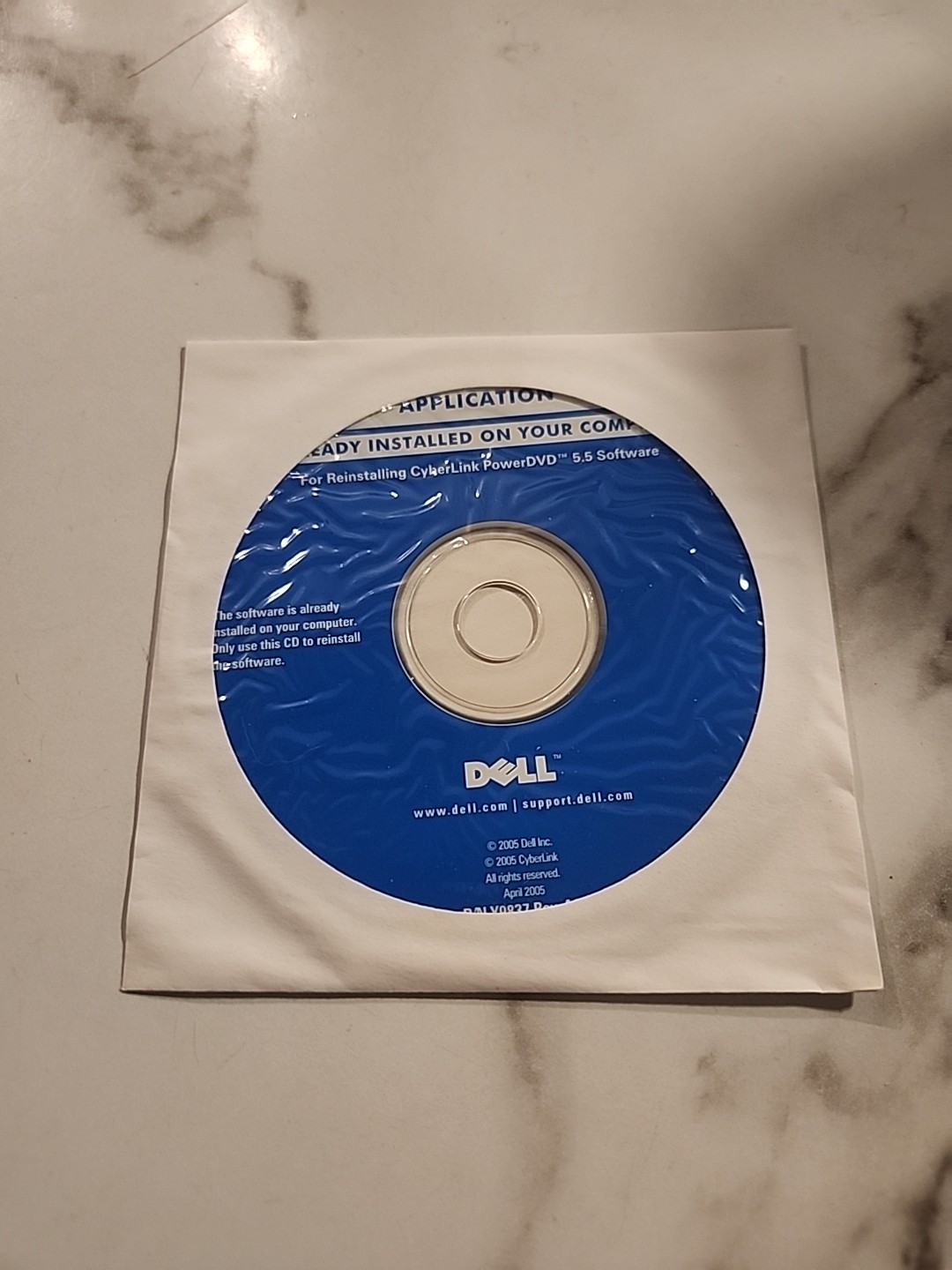Dell Application Reinstalling Cyberlink PowerDVD 5.5 Software BRAND NEW CD