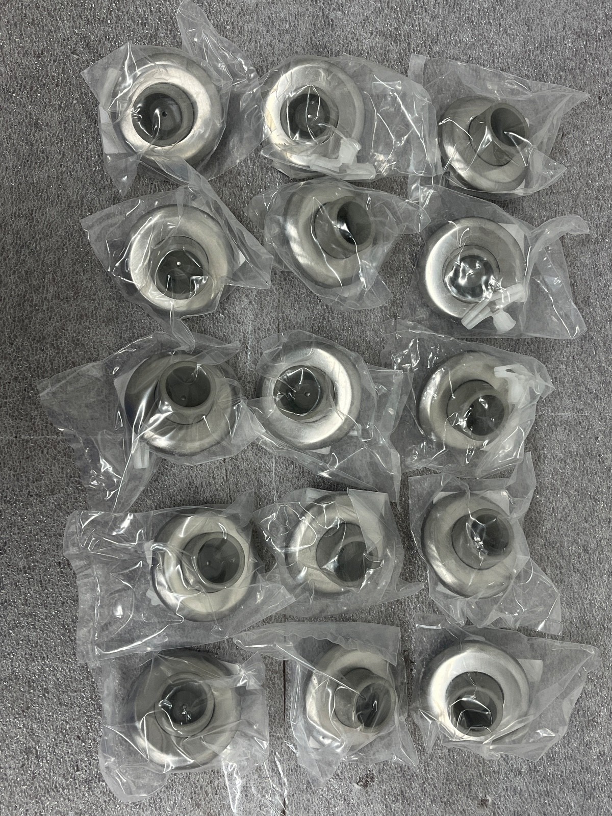 Lot Of 20 New Assa Abloy Wrot Wall Bumper US32D Toggler and # 8 THSMS 085798