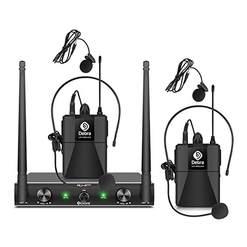 Audio AU200 Pro UHF 2 Channel Wireless Microphone System with 2 Bodypack