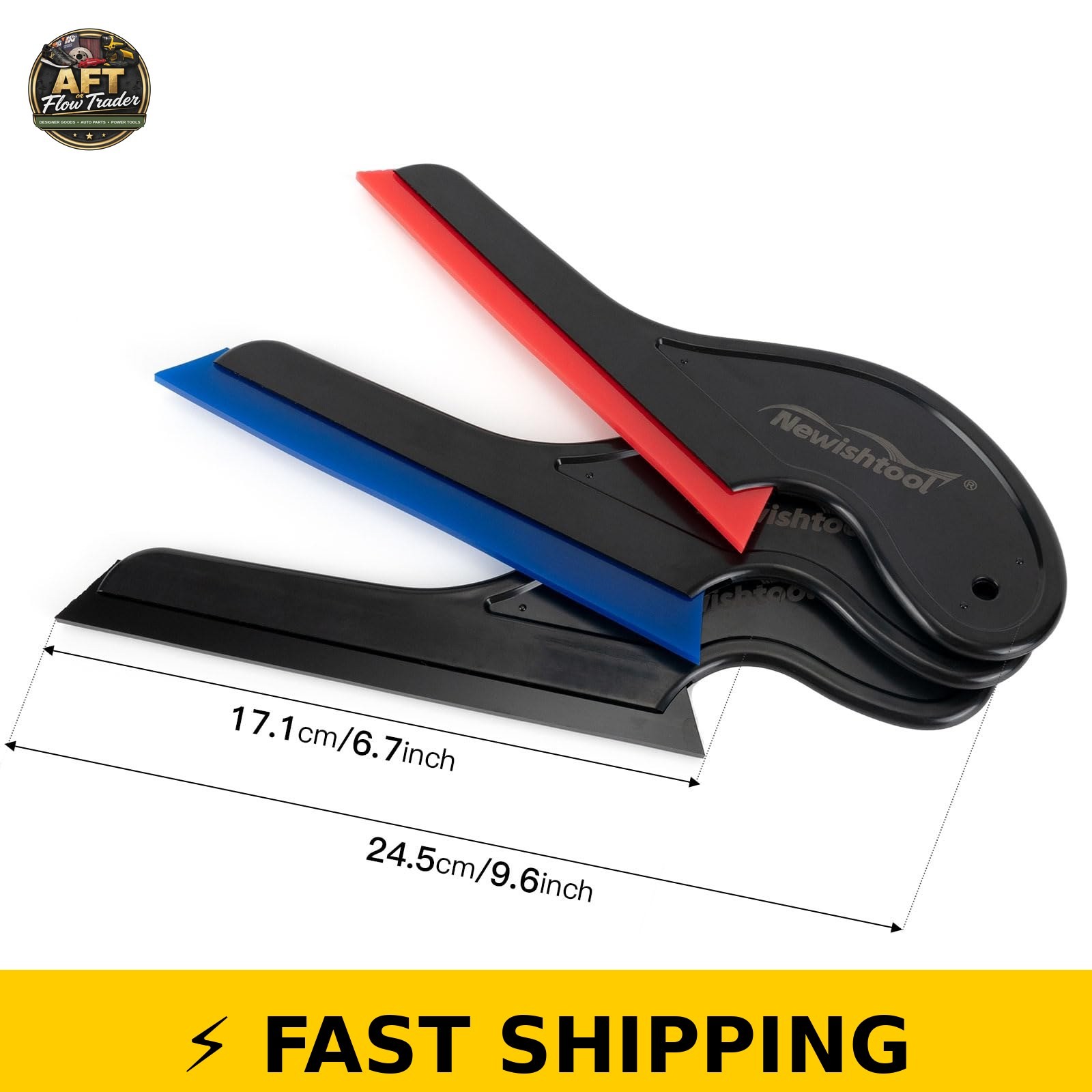 NEWISHTOOL Window Tint Tools - 3 PCS Silicone Squeegee Set