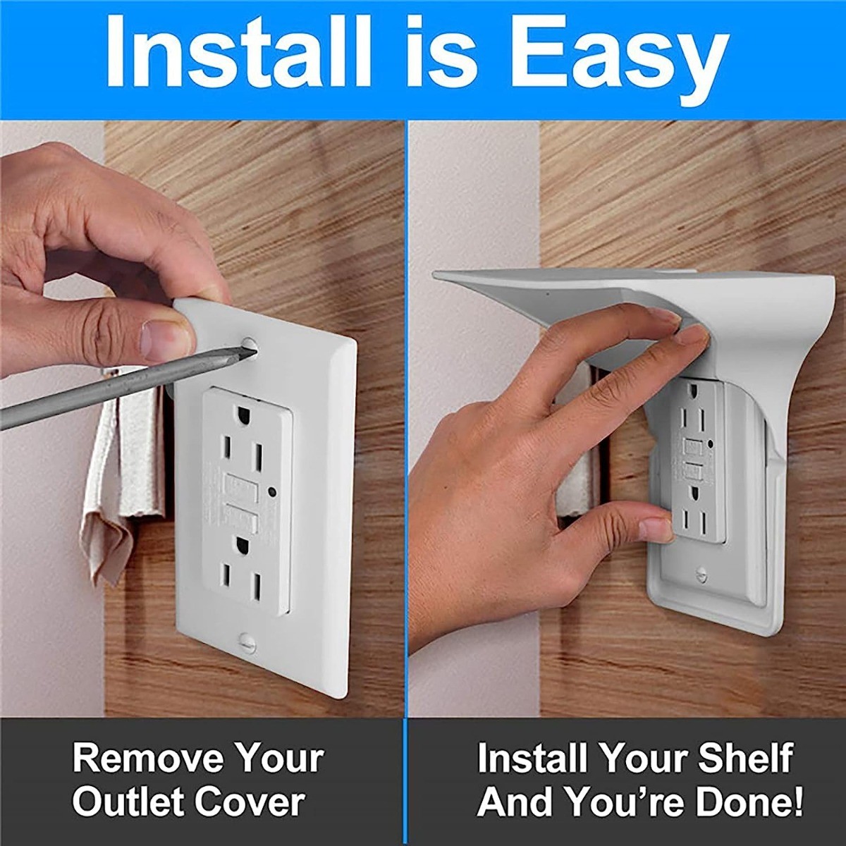 1pc Outlet Shelf Wall Holder 150G