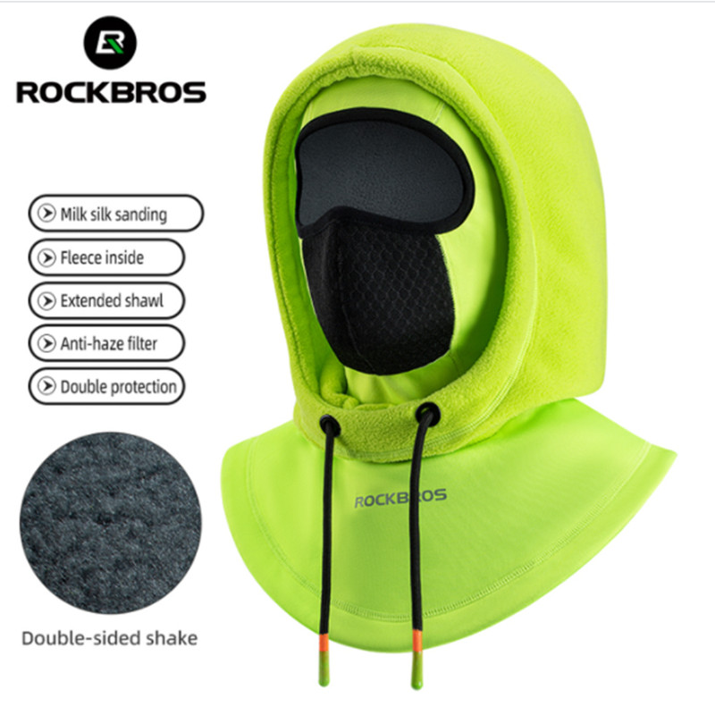 ROCKBROS Bicycle Winter Scarf Warm Cycling Face Mask Motorcycle Helmet Inner Cap