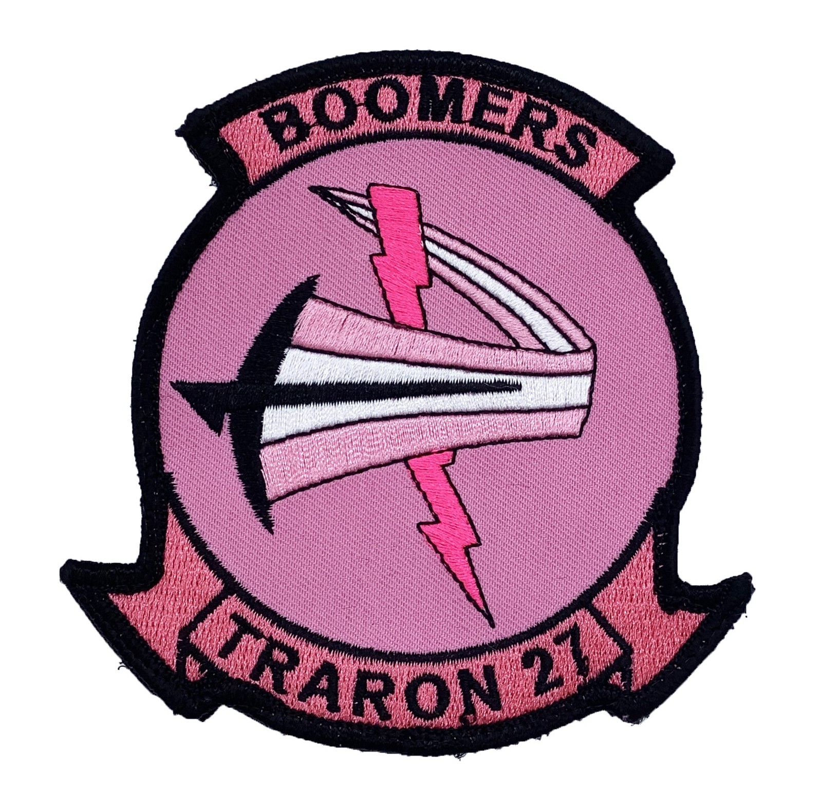 VT-27 Boomers Cancer Awareness Patch – Hook and Loop, 4"
