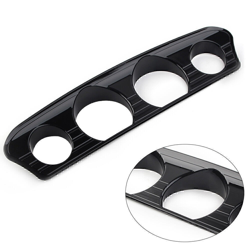 Tri Line Gauge Trim Cover Fit Harley Touring Electra Street Glide Ultra 2014-21
