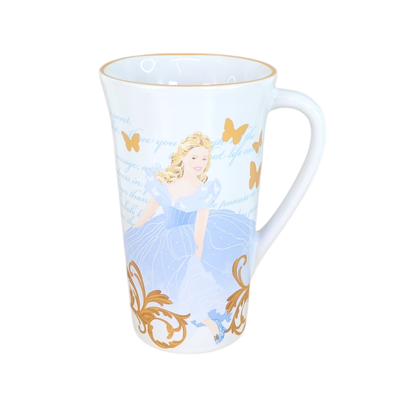 Disney Store Cinderella Mug Tall White
