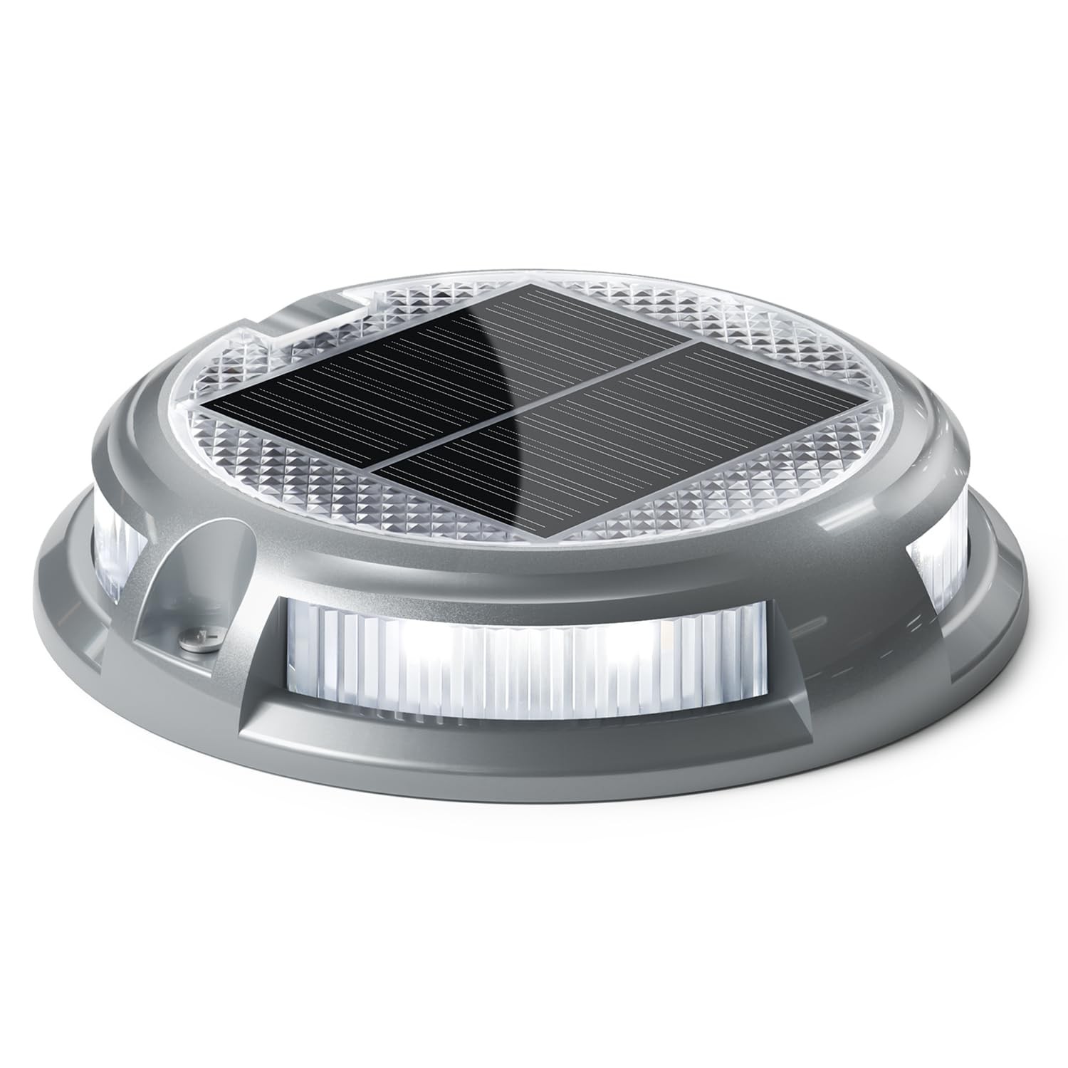Solar Driveway Lights Outdoor 16 LEDs 9 Modes, Dock Markers Deck Lights Water...