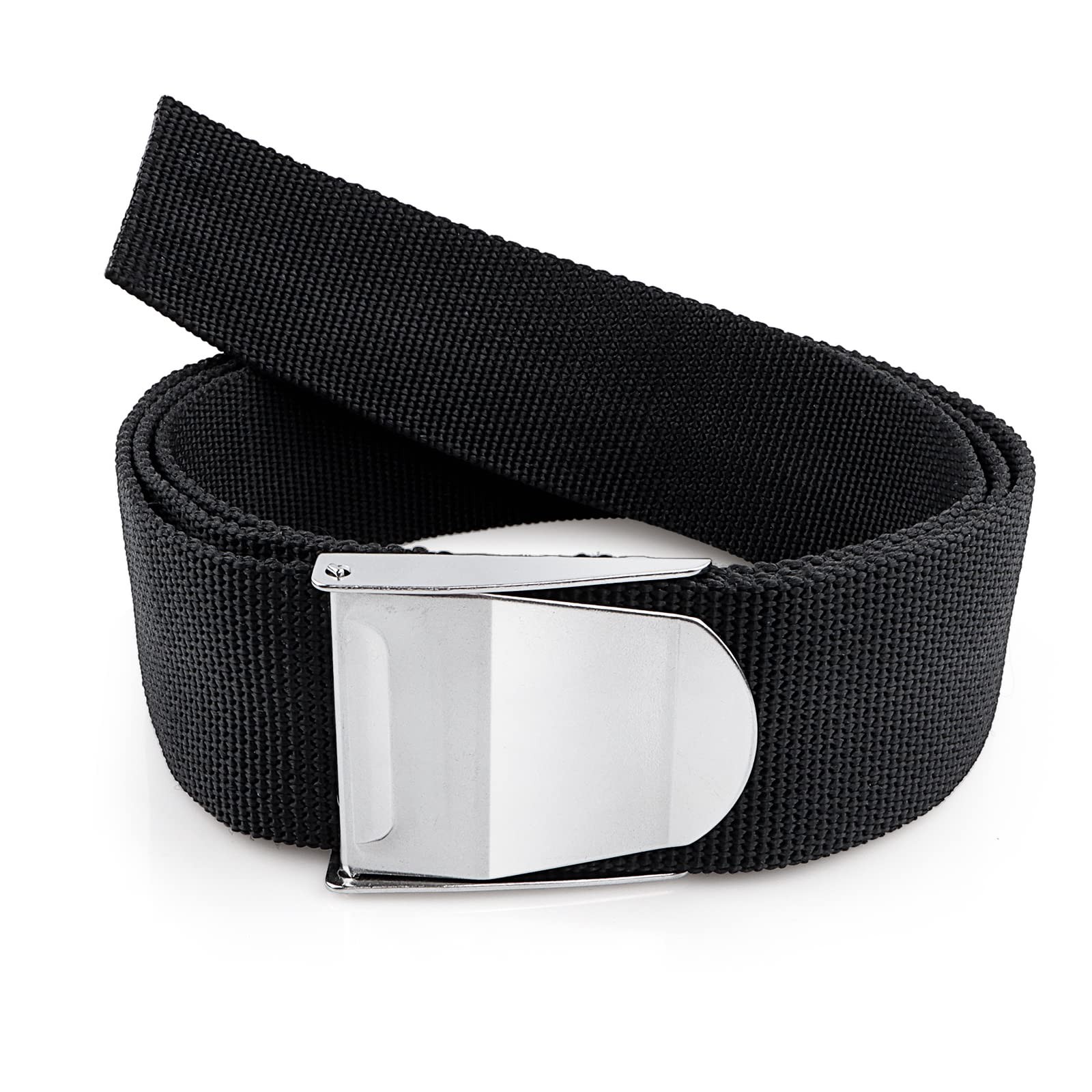 Owekfifv Freediving Weight Belt, Heavy-Duty 60" Long 2" Wide 1.5m, Black