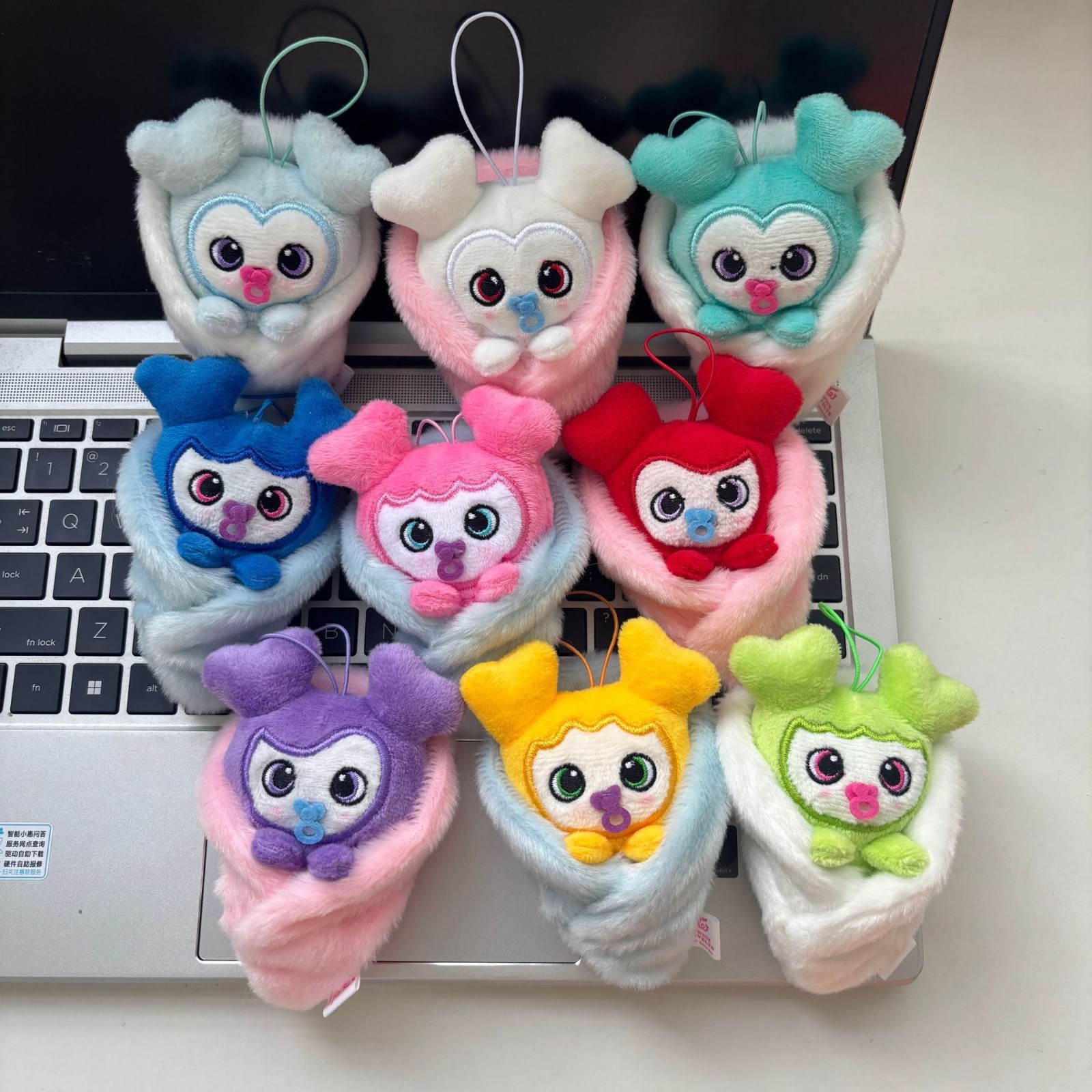 TWICE Momo Lovely Baby Swaddling Doll Pendants NAYEON Cartoon Doll Keychain Toy