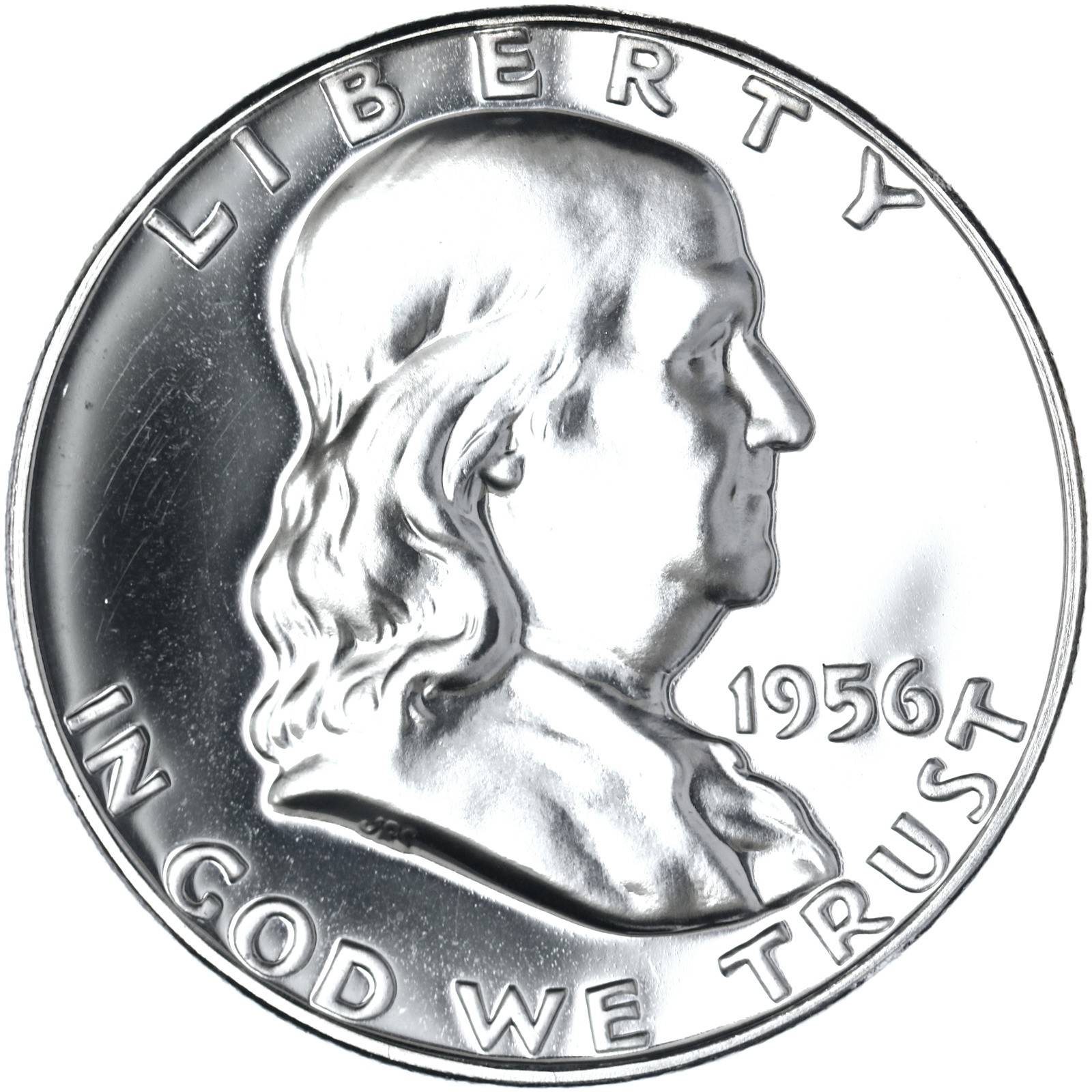 1956 (P) Franklin Half Dollar Type 2 Gem Proof 90% Silver