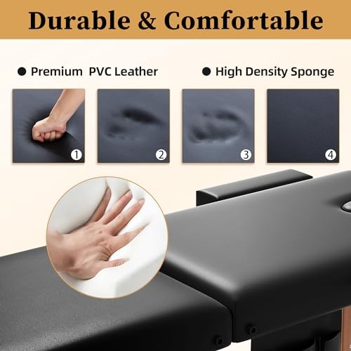 Massage Table civama Portable Foldable Black 29lb