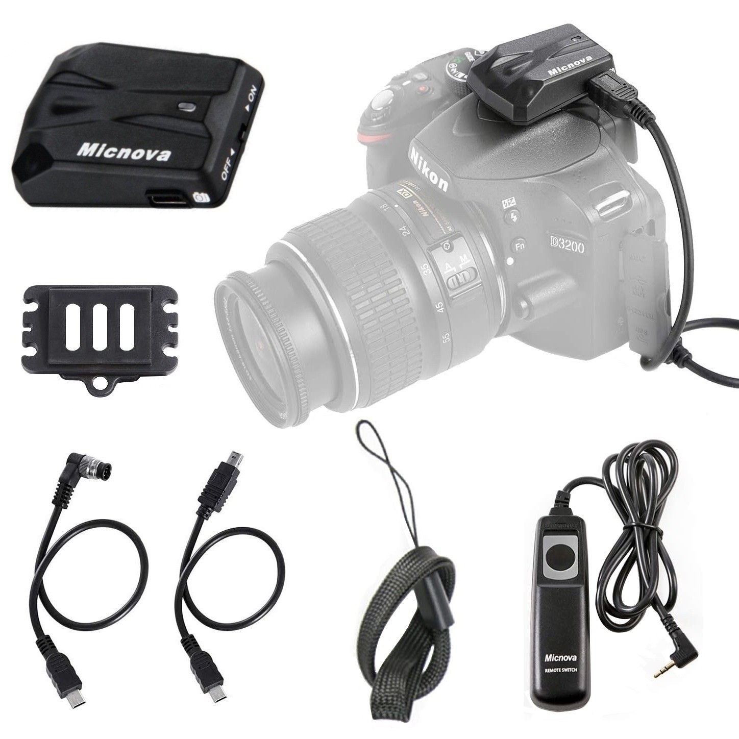 Micnova Photo GPS Receiver Geotagger for Nikon Camera