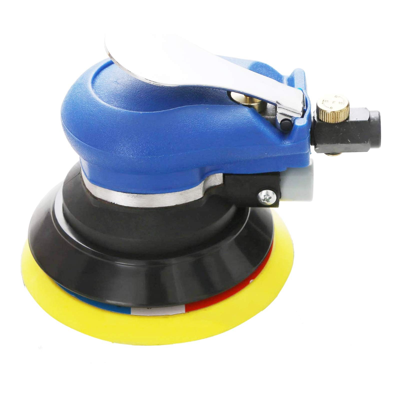 Professional Air Random Orbital Sander, Heavy Duty Dual Action Pneumatic Palm...