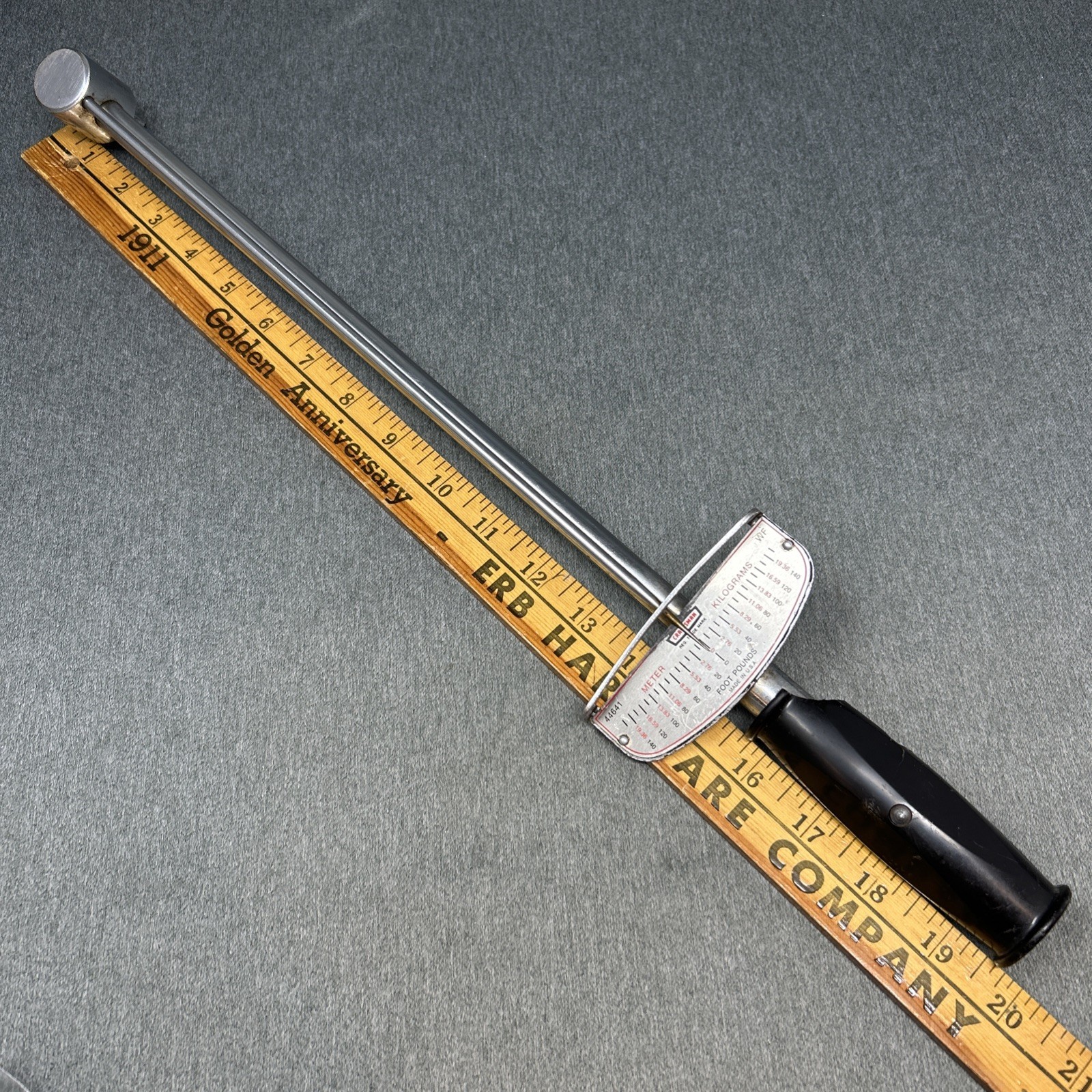 Vintage Craftsman 1/2 Drive Beam Torque Wrench 44641 140 FT LBS USA AS-IS READ