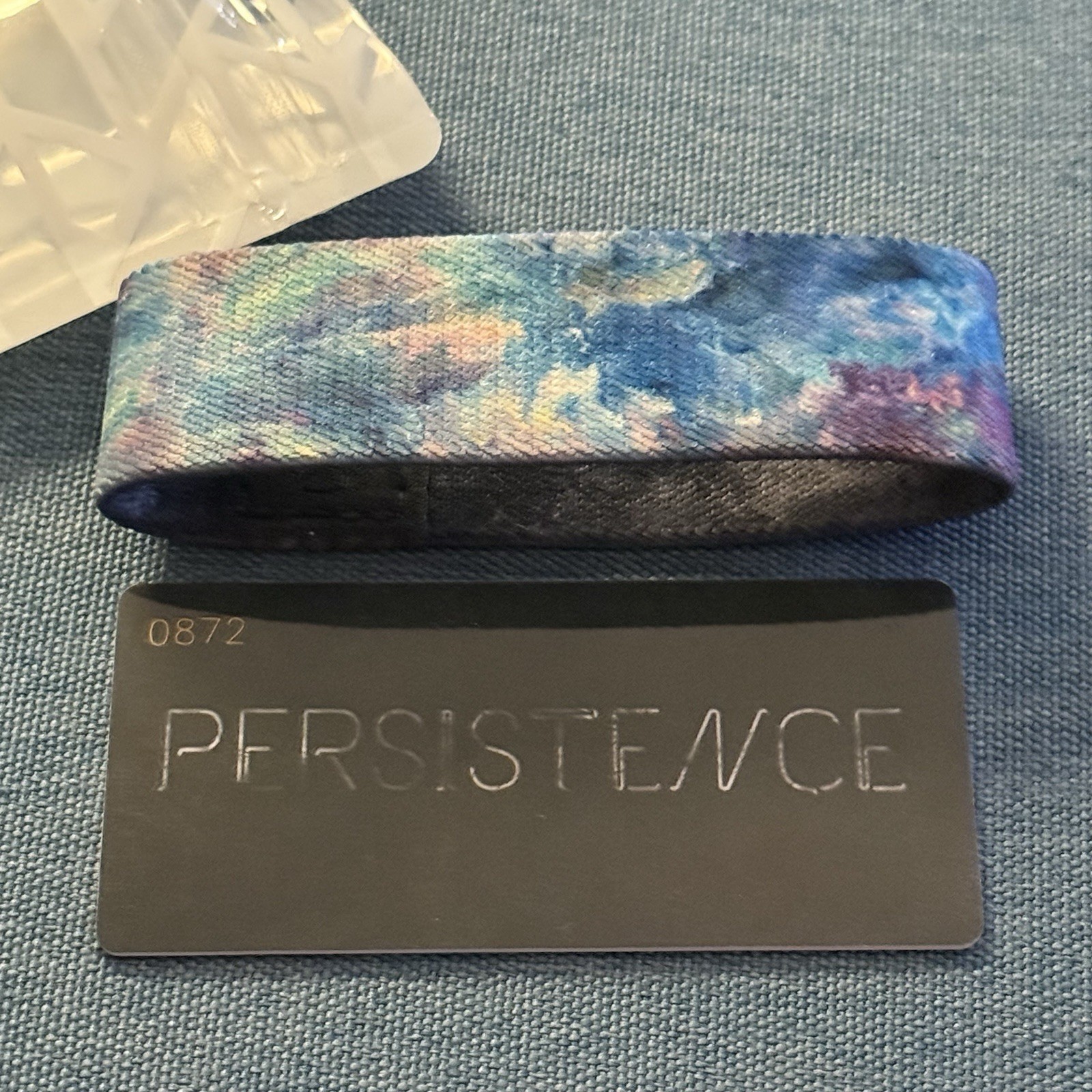 ZOX Strap *PERSISTENCE* Sz OS/MEDIUM Wristband with Card - RARE! Please READ