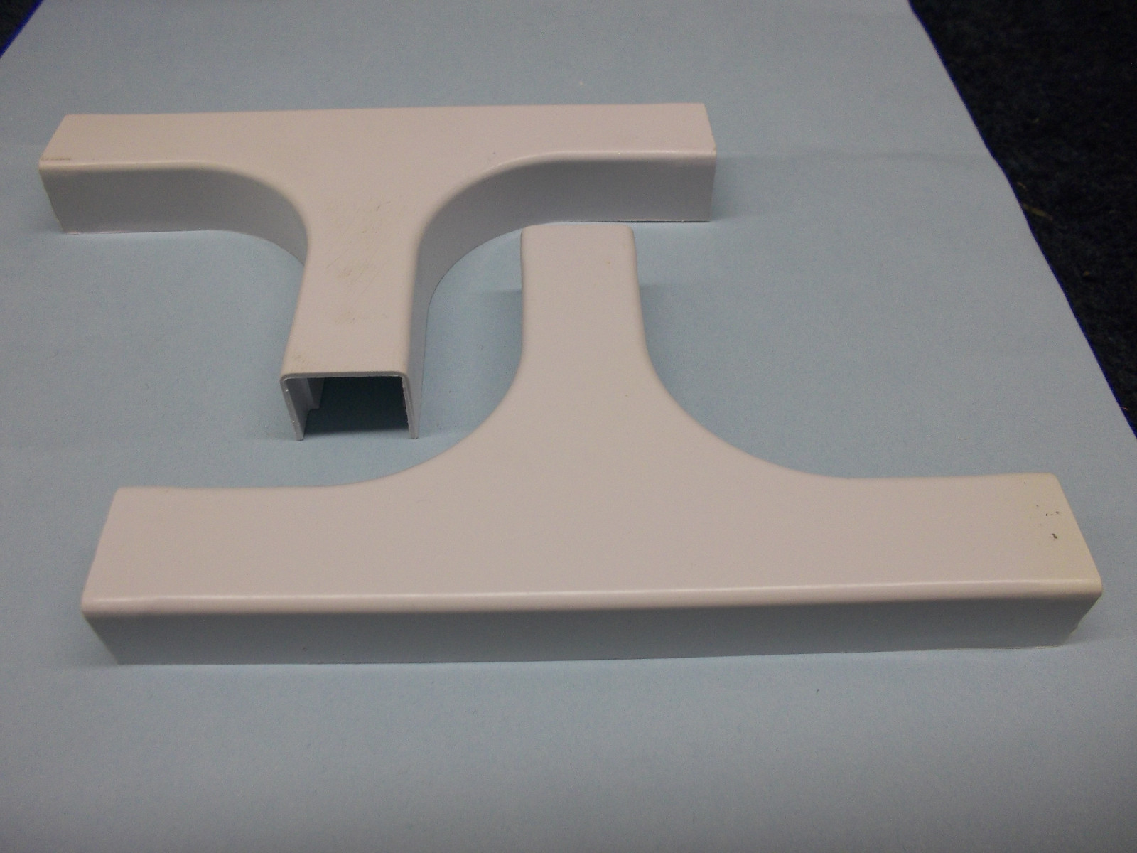 Quest/Premiere Wire Hider Raceway Tee Adapter, White, lot of 2, FTC-81414
